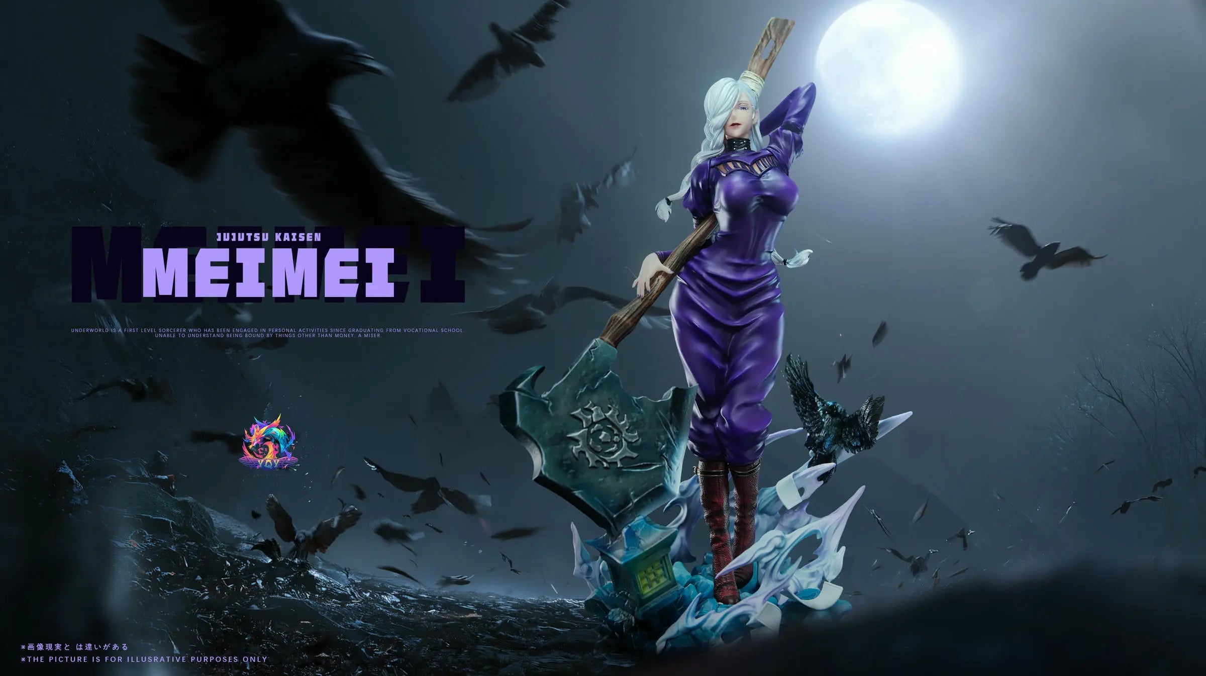 YQY Studio - Jujutsu Kaisen The White-Haired Axe Wielding Woman Mei Mei
