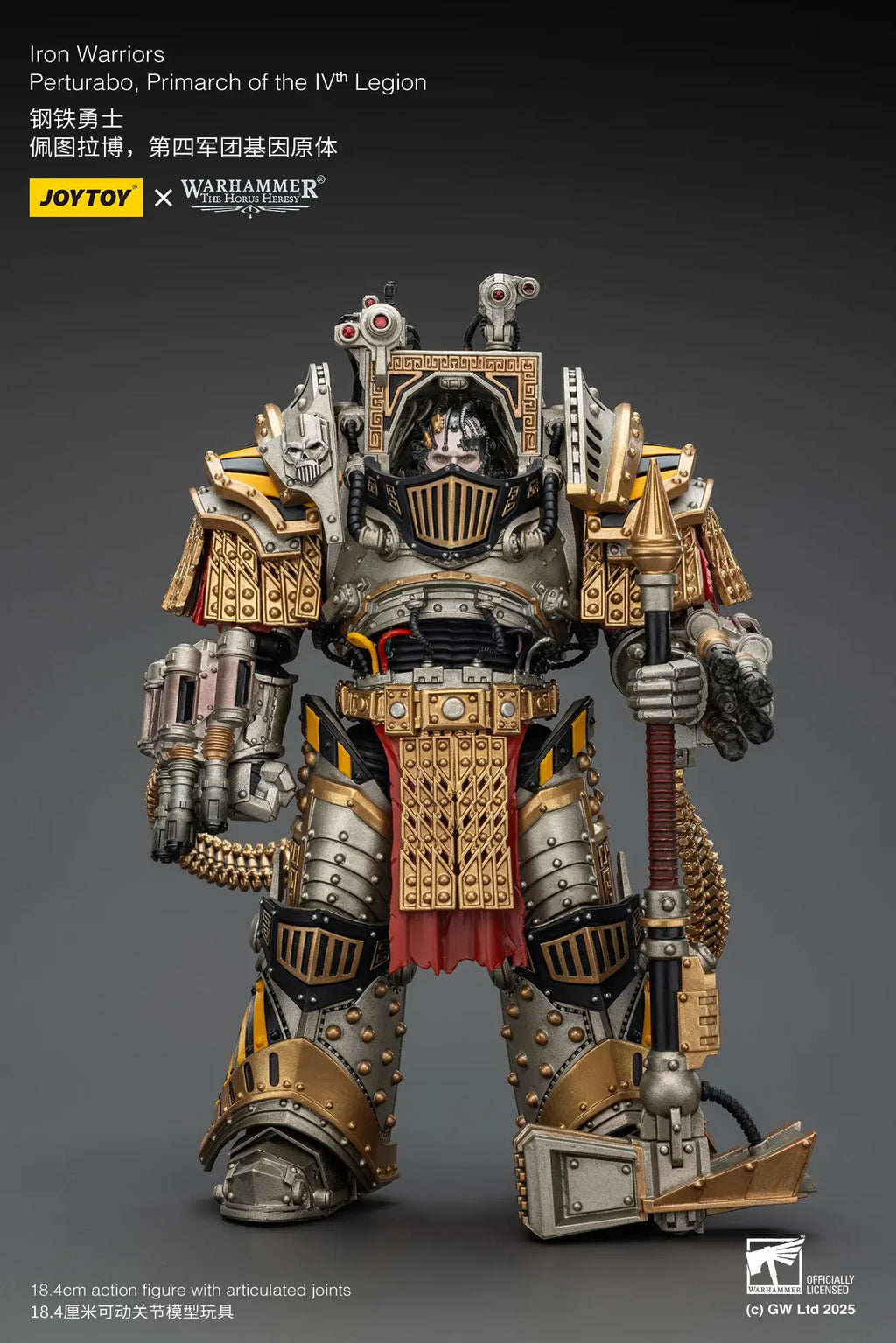 JOYTOY - Iron Warriors Perturabo, Primarch of the lVth Legion (Licensed)