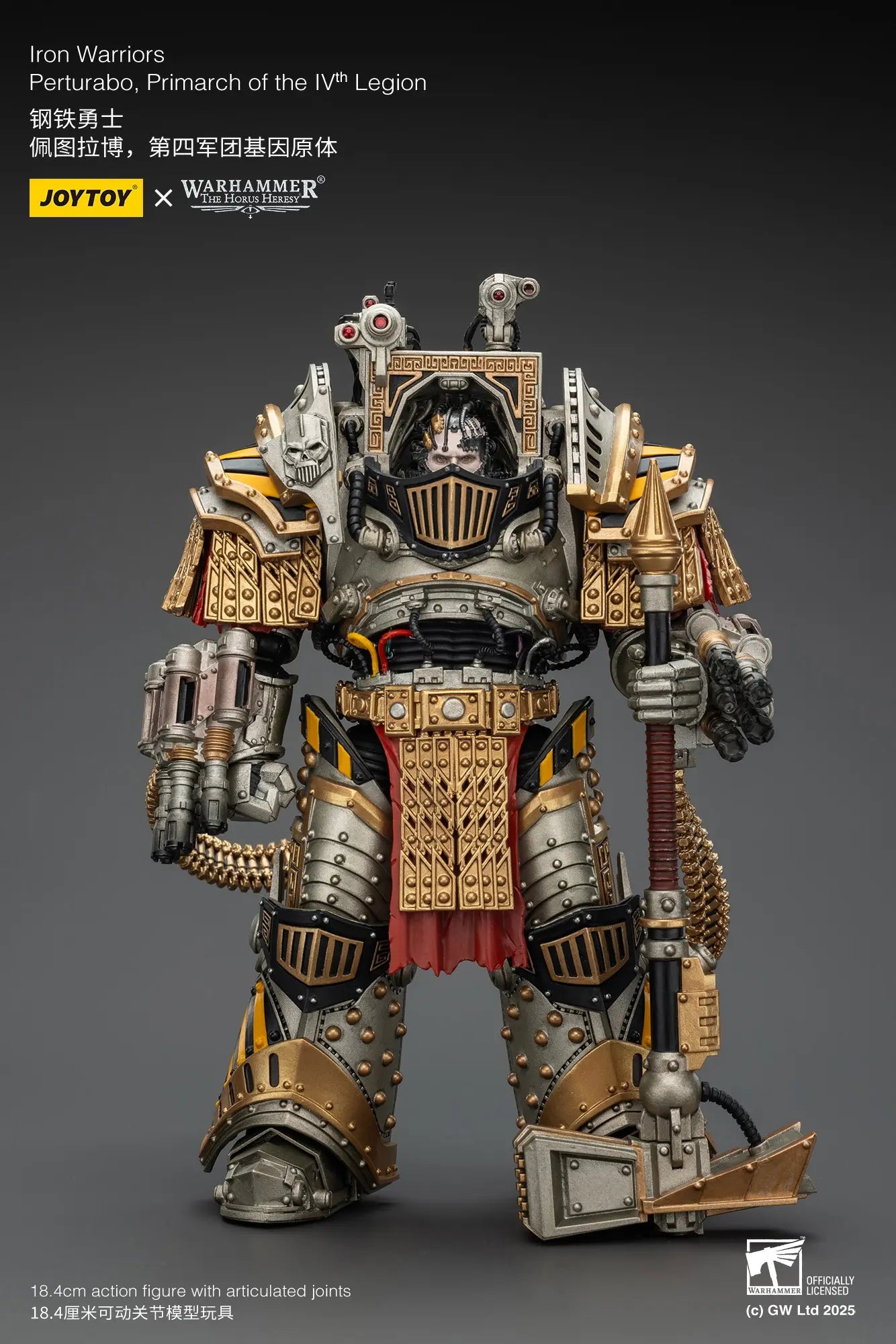JOYTOY - Iron Warriors Perturabo, Primarch of the lVth Legion (Licensed)