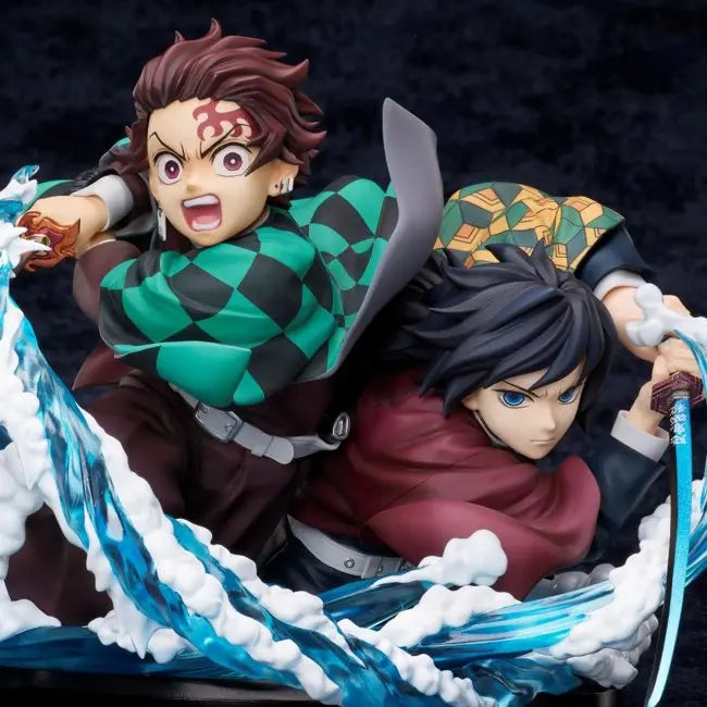Aniplex - Demon Slayer: Kimetsu no Yaiba Tanjiro & Giyuu non-scale figure (Licensed)