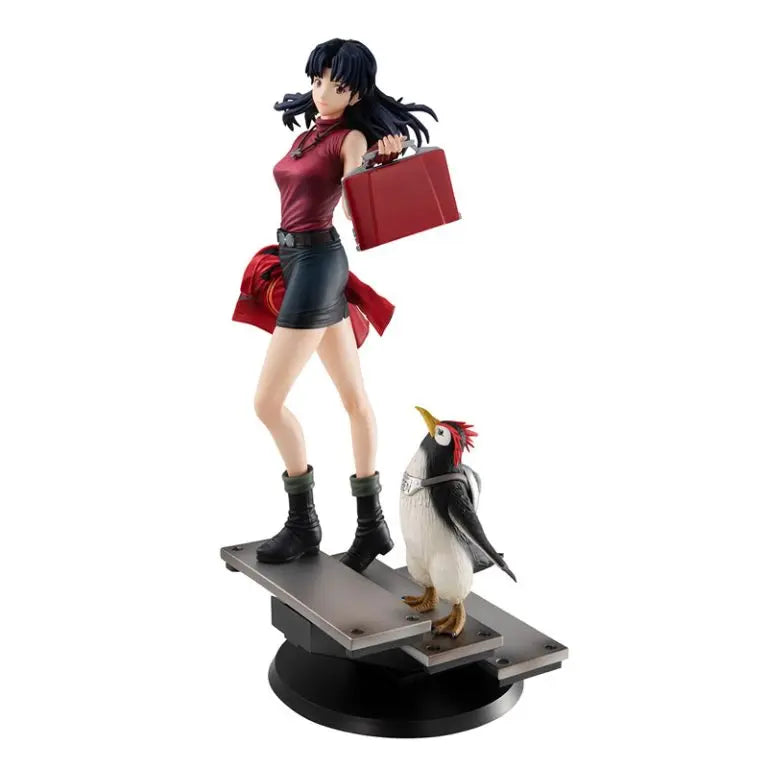 MegaHouse - GALS Series Rebuild of Evangelion Misato Katsuragi & Penpen Complete Figure (Licensed)