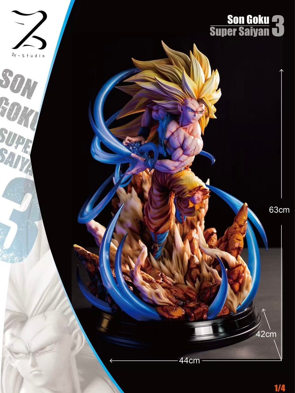 ZY Studio X Poker Monster Studio - Super Saiyan 3 Dragon Ball