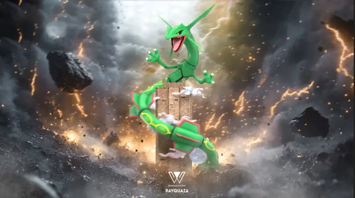 Wonder Studio - Pokémon Hoenn Region Super-ancient Pokémon Rayquaza