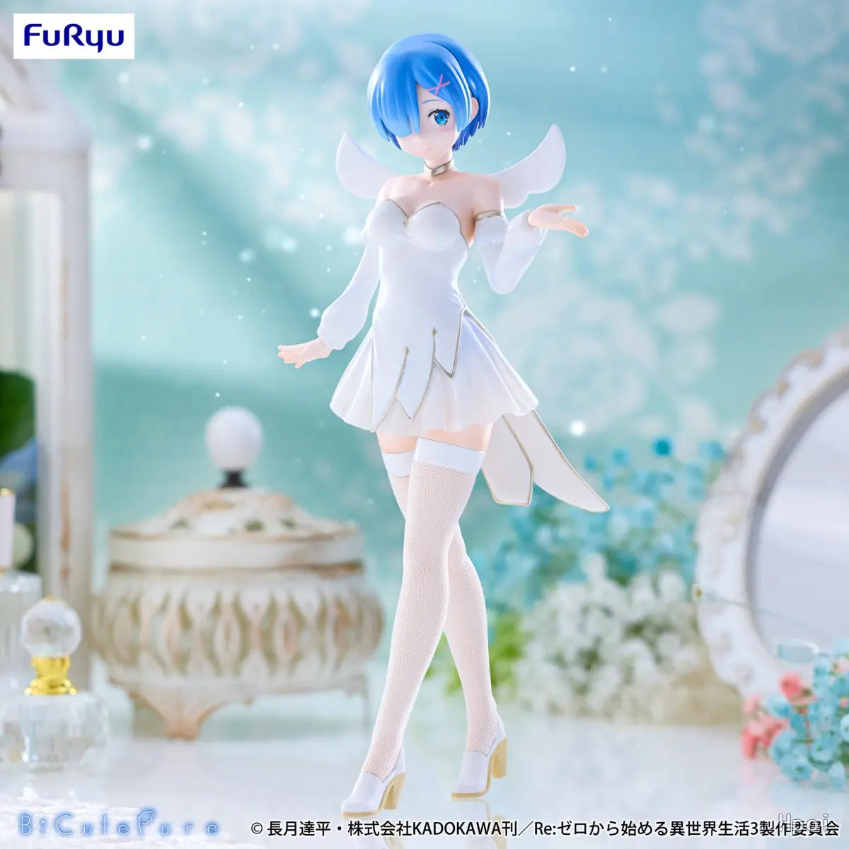 FURYU - Re:ZERO -Starting Life in Another World- BiCute Pure Figure Rem Little Wings (Licensed)