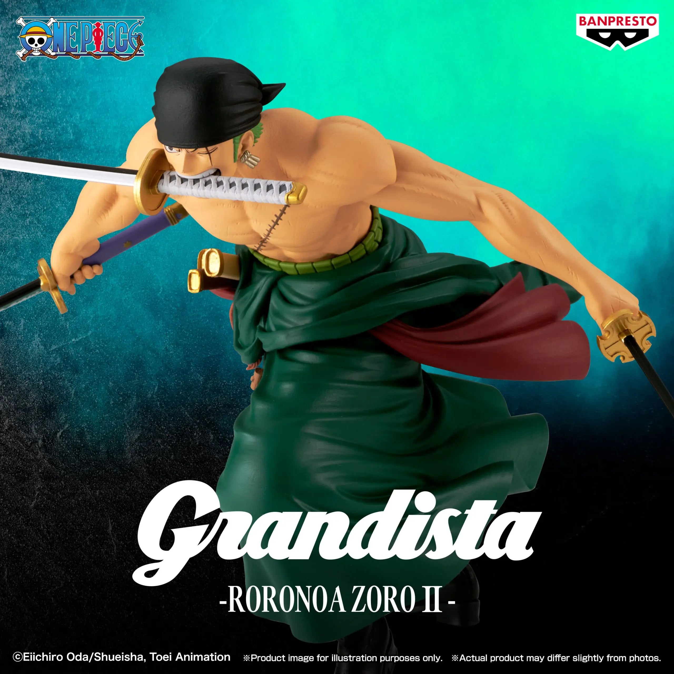 BANPRESTO - One Piece Grandista RORONOA ZORO II (Licensed)