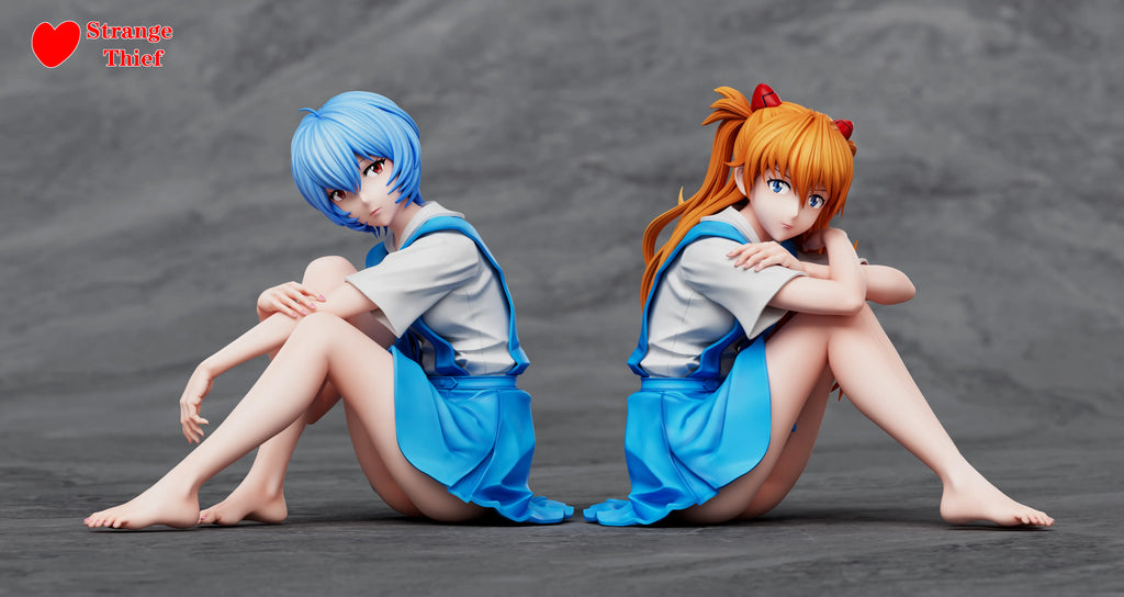 Strange Thief Studio - Neon Genesis Evangelion School Uniform Asuka & School Uniform Rei Ayanami