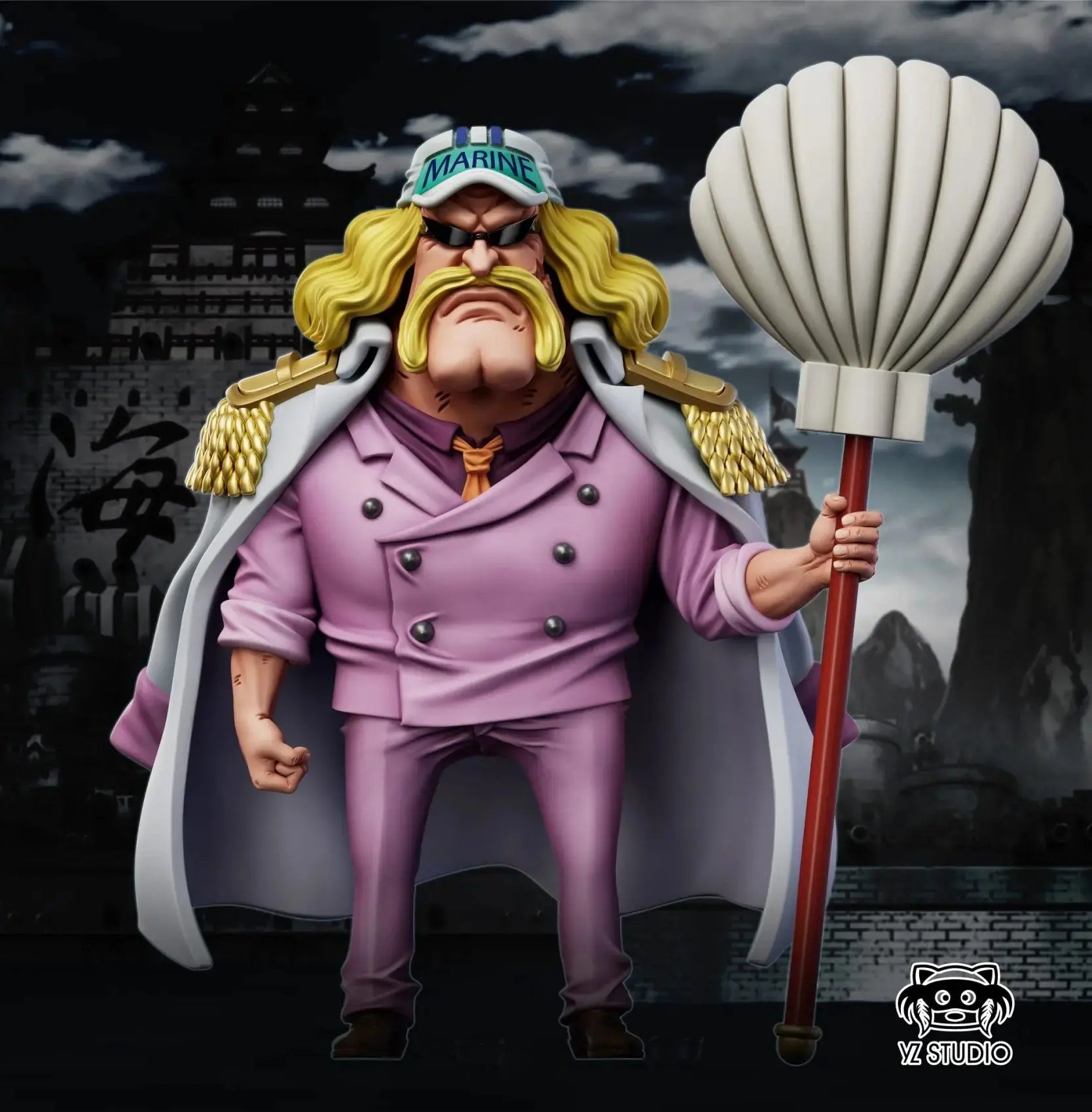 YZ Studio - One Piece Marine #44 Marine Vice Admiral Rako Rako no Mi Pomsky