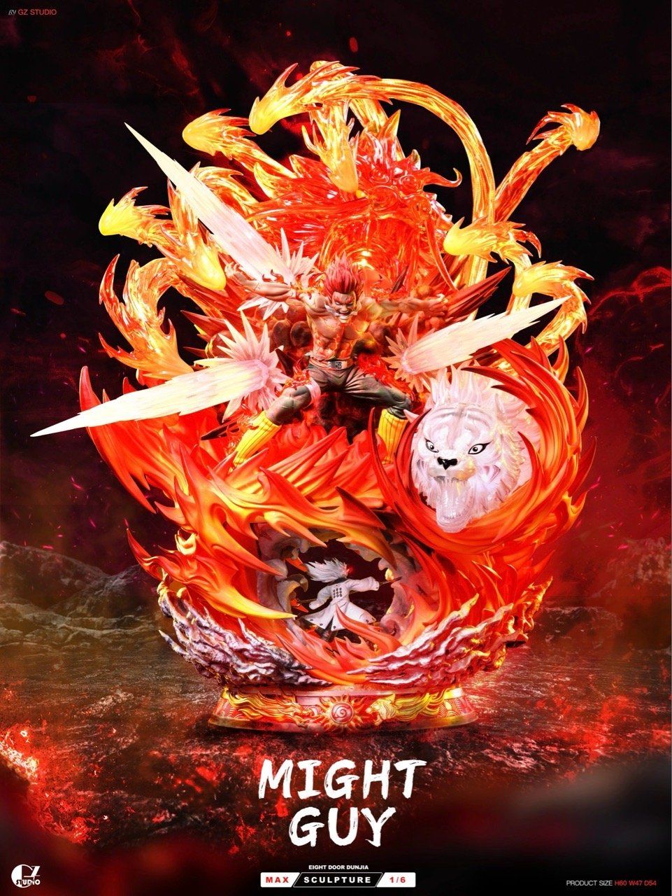 GZ Studio - Azure Beast Eight Gates's Might Guy Naruto