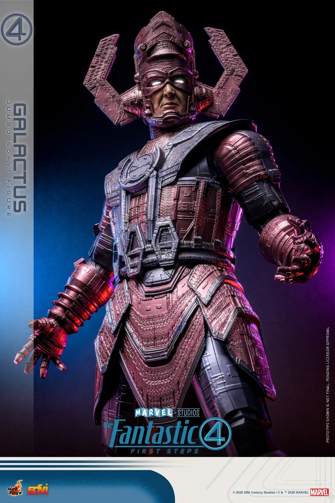 Hottoys - The Fantastic Four: First Steps Galactus Jumbo Sofvi Figure & The Thing 1/6th scale Collectible Figure SMS001J MMS813 (Licensed)