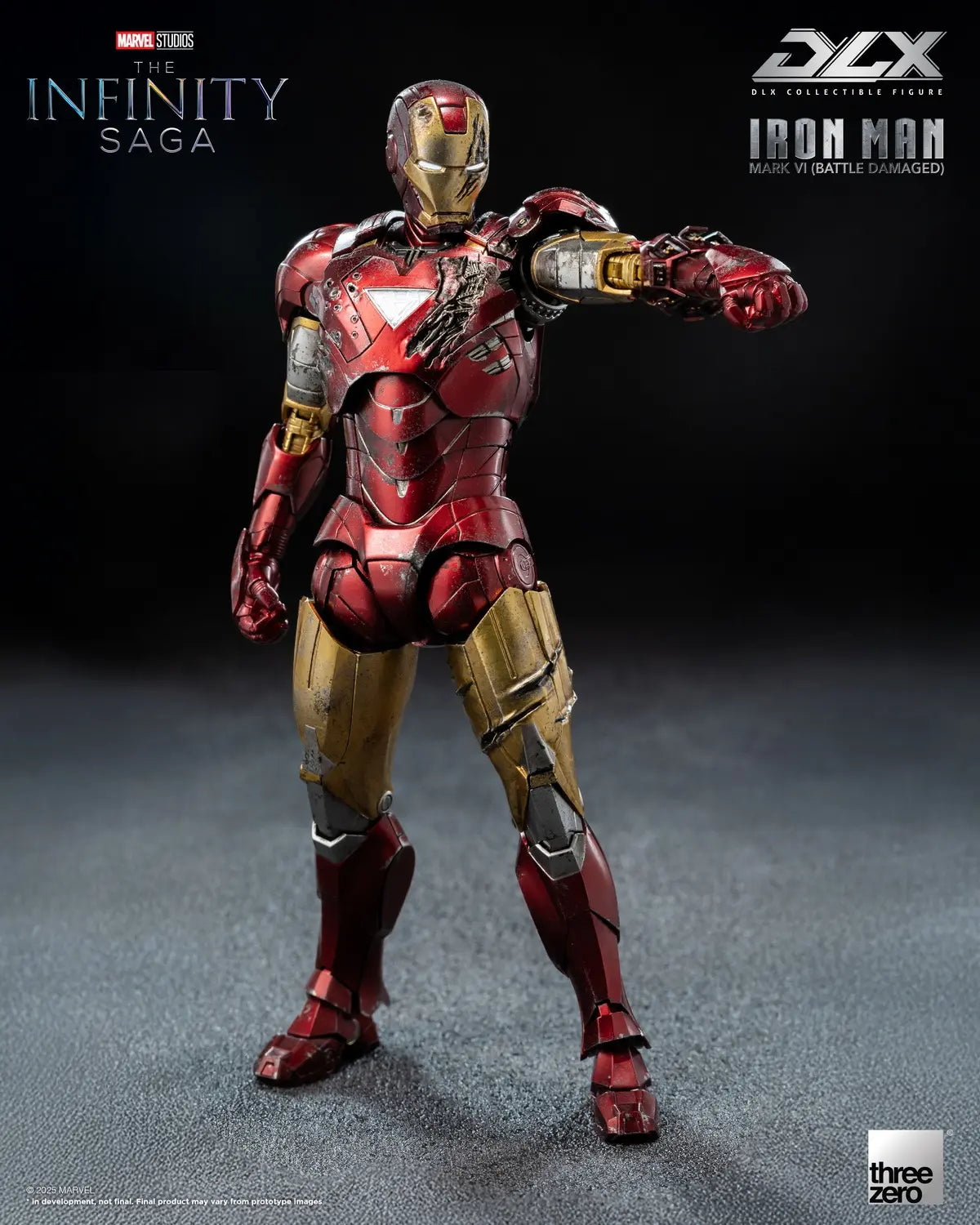 Threezero - Marvel Studios: The Infinity Saga DLX Iron Man Mark 6 Battle Damaged Version 3Z09180C0 (Licensed)