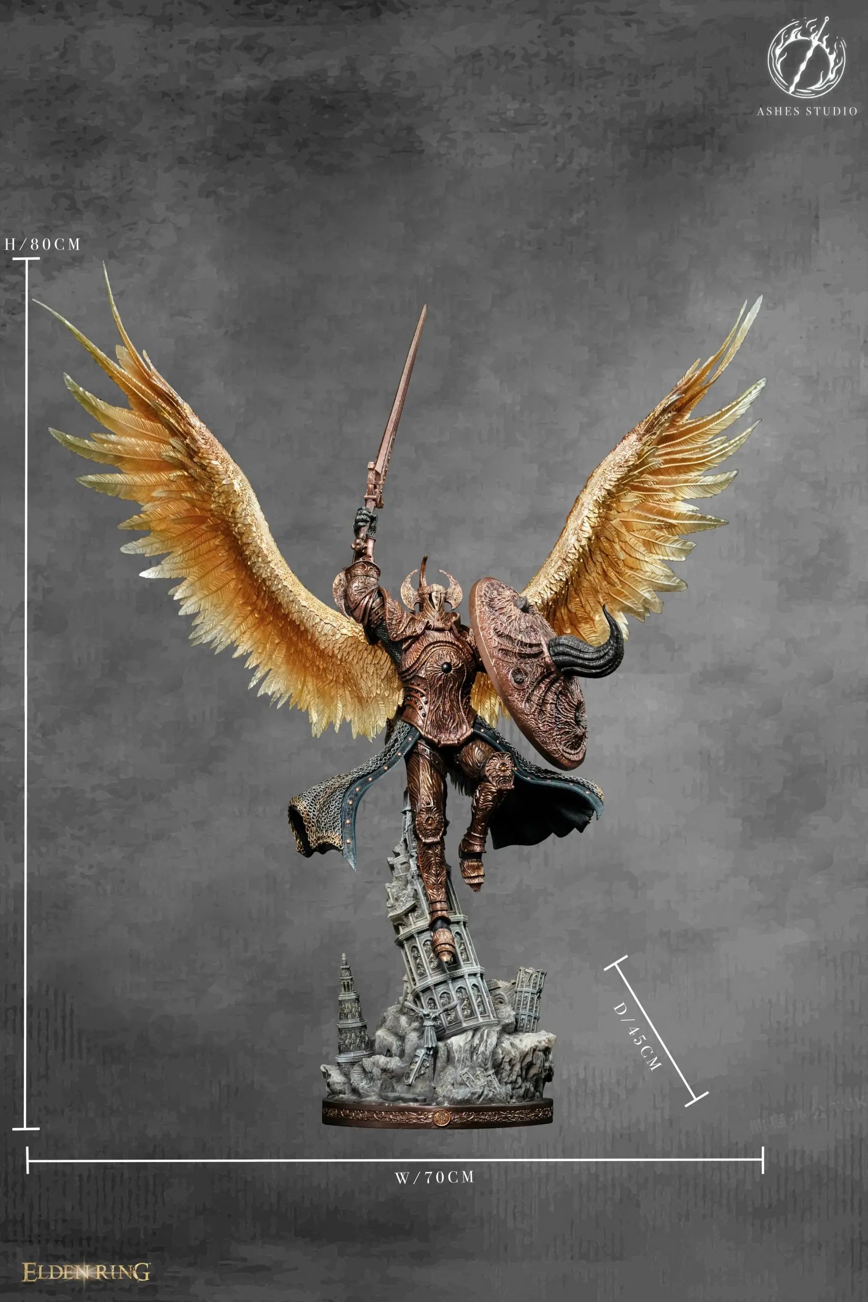 Ashes Studio - Elden Ring Crucible Knight Aspects of the Crucible Wings 2.0 Rengoku Kyojuro