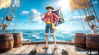 JUE XING Studio - One Piece Luffy Carrying the Flag