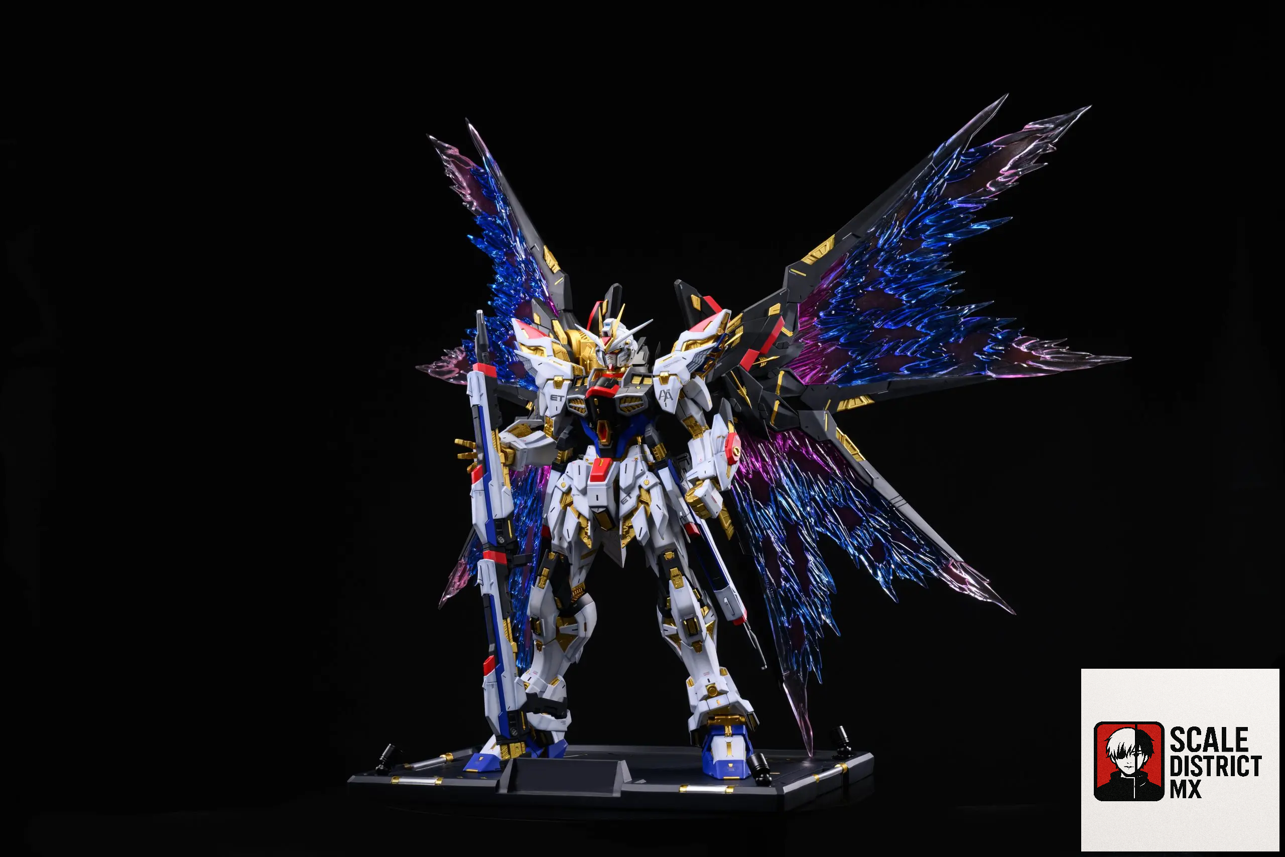 Mecha era Studio - Mobile Suit Gundam Blue Battle Mecha Dual-Form Super Limited Edition Lighting Three-Dimensional Scene Statue