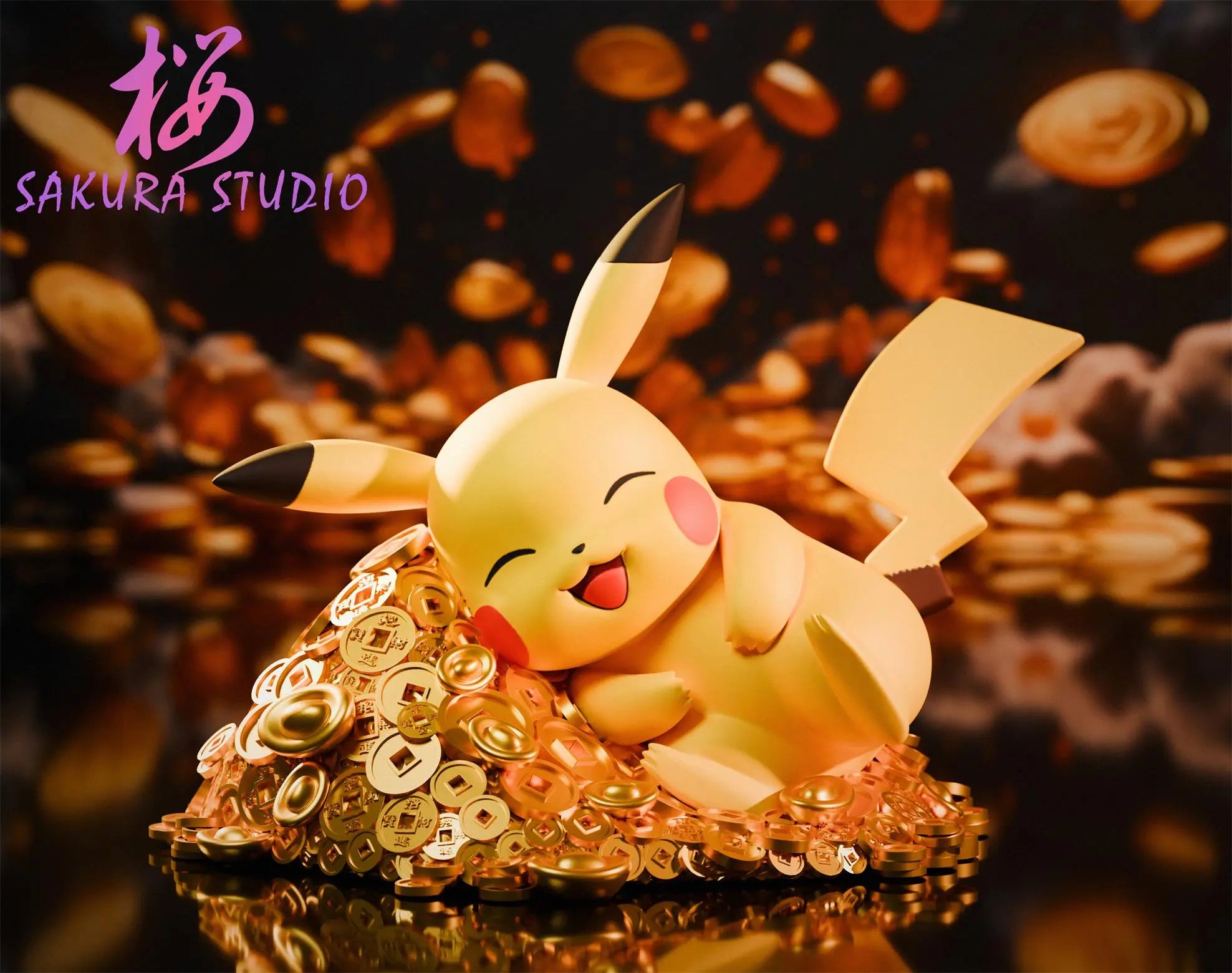SAKURA Studio - Pokémon New Year Sleeping Get Rich Lazy Pikachu 2.0