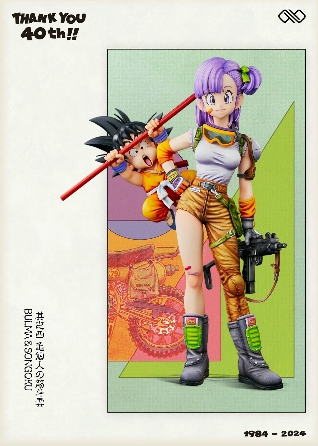 Infinite Studio - Dragon Ball Title page 40th Anniversary Series #2 Bulma & Goku