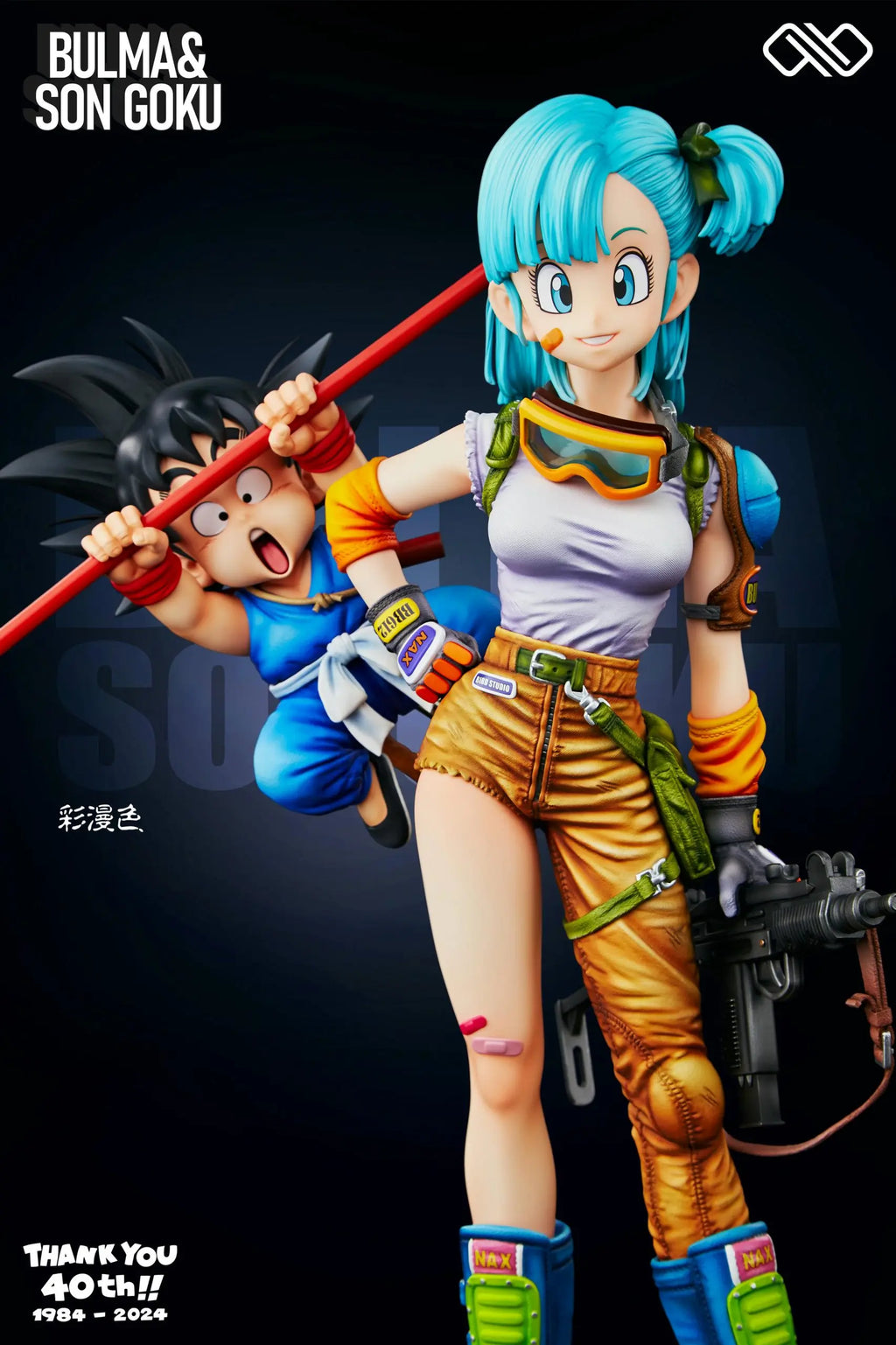 Infinite Studio - Dragon Ball Title page 40th Anniversary Series #2 Bulma & Goku
