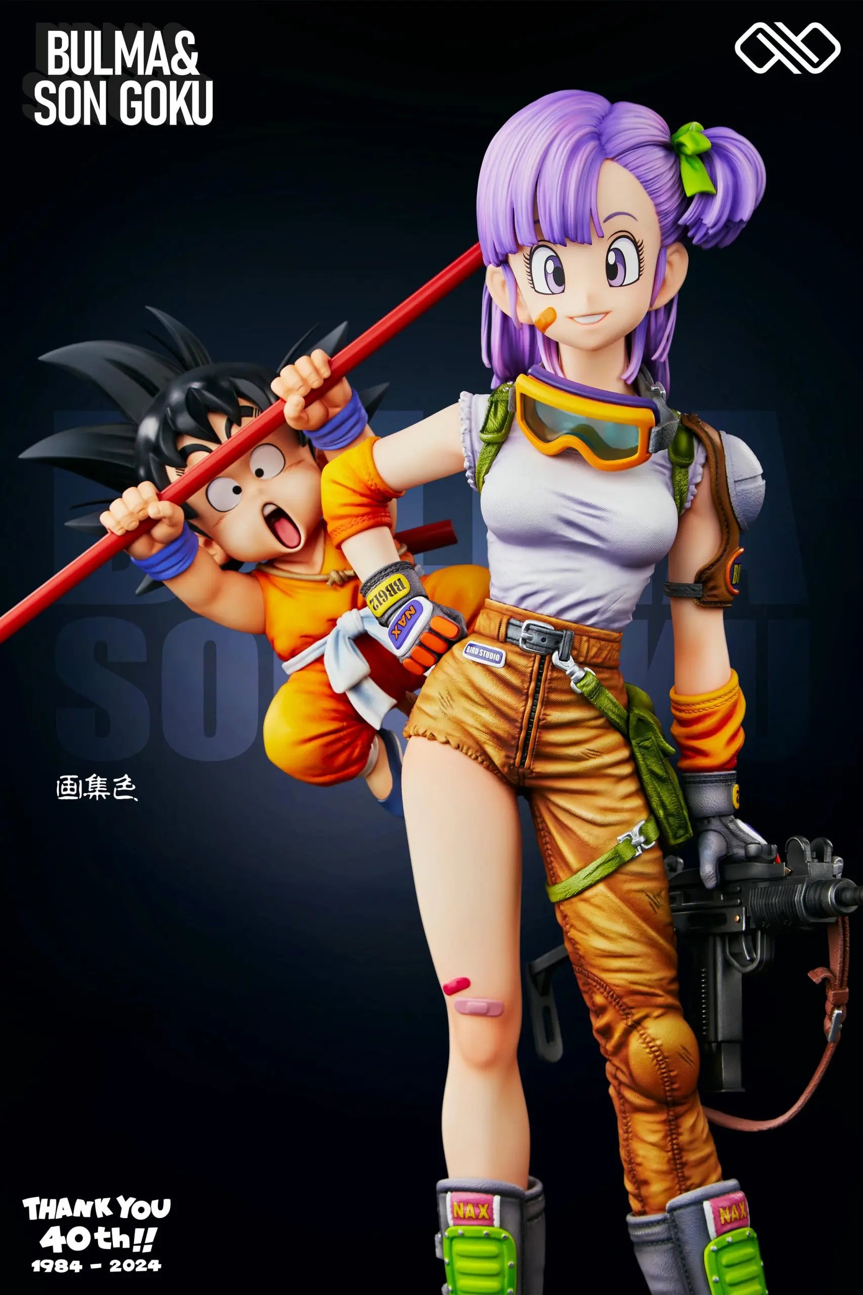 Infinite Studio - Dragon Ball Title page 40th Anniversary Series #2 Bulma & Goku