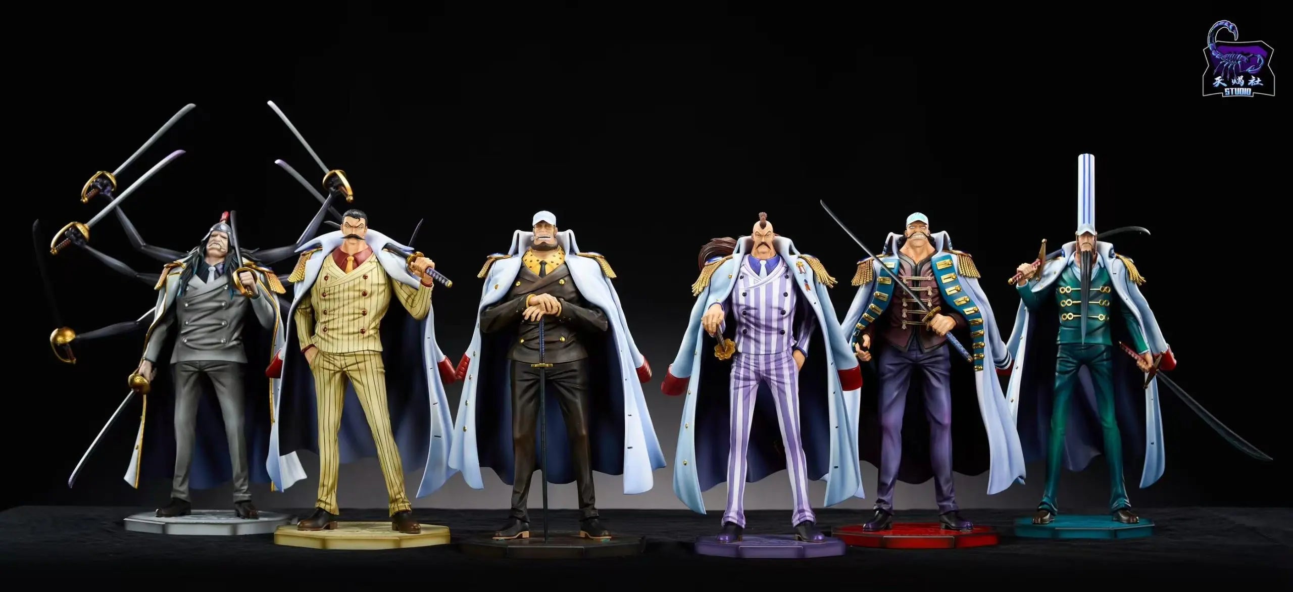 Tian Xie She Studio - One Piece Navy Series Onigumo & Yamakaji & Stainless & Momonga & Strawberry & Doberman & Shu