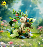 MoonShadow Studio - Pokémon Nature Series Leafeon & Celebi & Chikorita & Shroomish & Cherubi Natural Scene