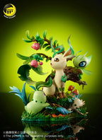 MoonShadow Studio - Pokémon Nature Series Leafeon & Celebi & Chikorita & Shroomish & Cherubi Natural Scene