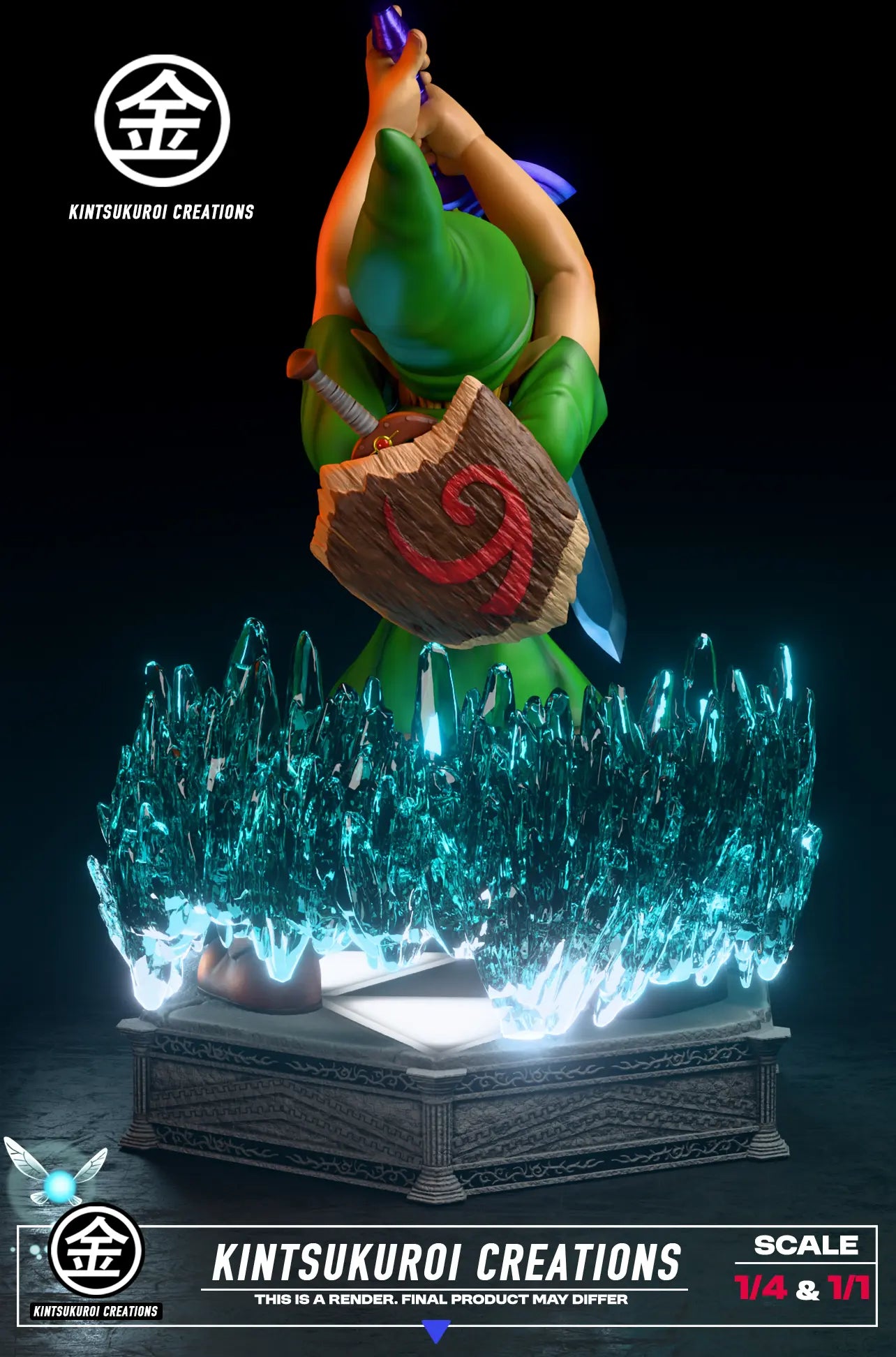 KINTSUKUROI CREATIONS Studio - The Legend of Zelda YOUNG LINK PULLING MASTER SWORD