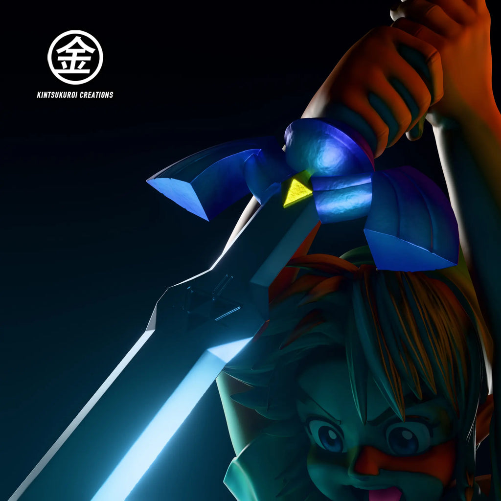 KINTSUKUROI CREATIONS Studio - The Legend of Zelda YOUNG LINK PULLING MASTER SWORD