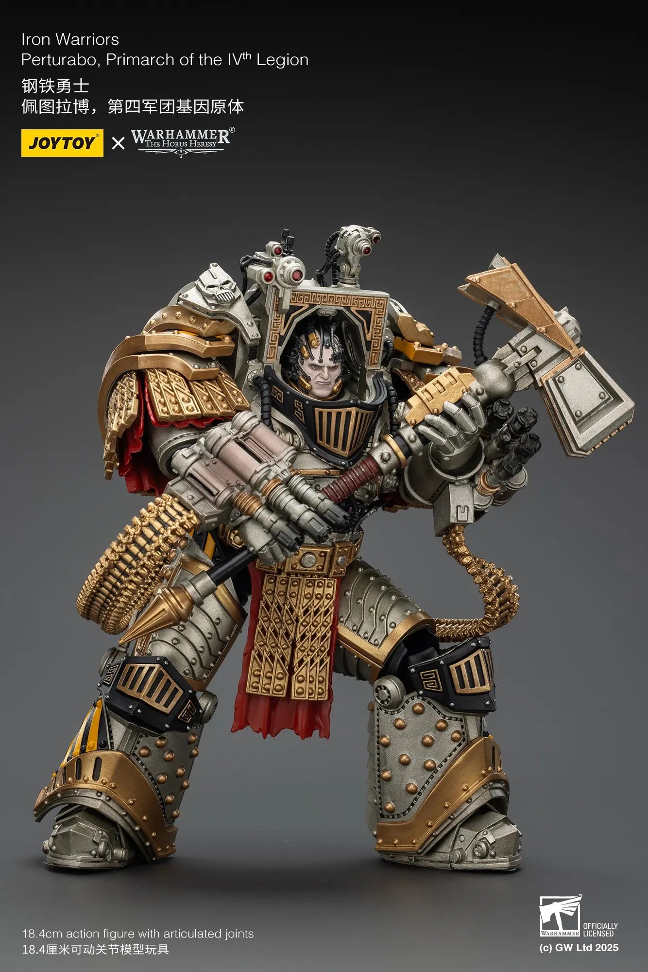 JOYTOY - Iron Warriors Perturabo, Primarch of the lVth Legion (Licensed)