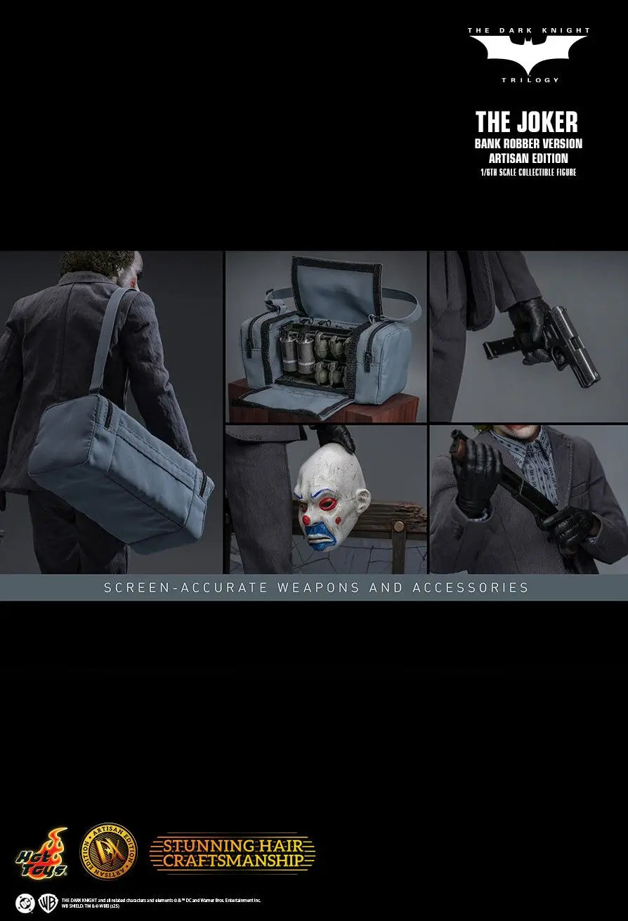 Hottoys - The Dark Knight Trilogy The Joker (Bank Robber Version) 1/6th scale Collectible Figure DX50 (Licensed)