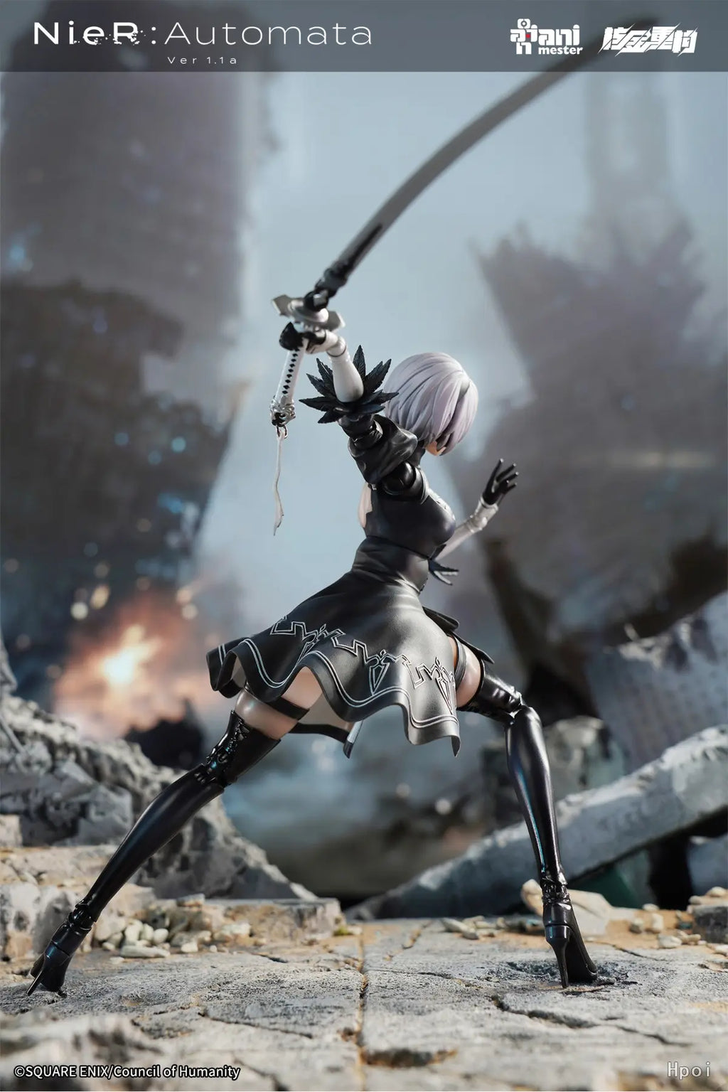 AniMester X Nuclear Gold Reconstruction - YoRHa No.2 Type B - 1/9 Scale Action Figure (Licensed)
