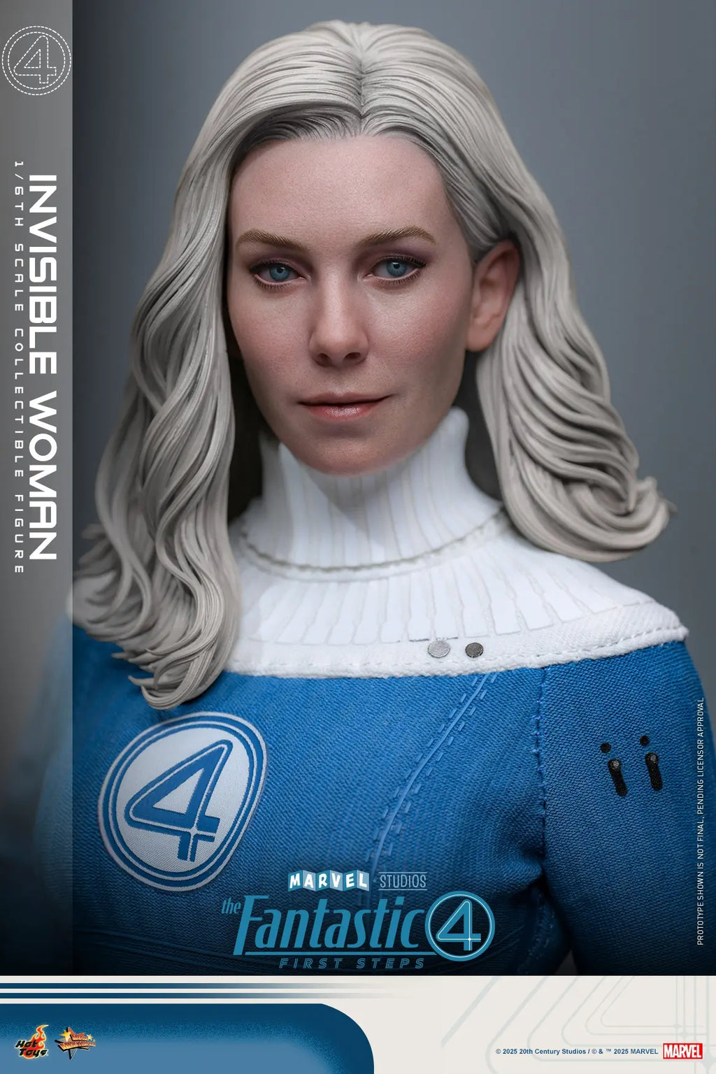 Hottoys - The Fantastic Four: First Steps Invisible Woman and H.E.R.B.I.E. 1/6th scale Collectible Figure Set MMS823 MMS824 (Licensed)