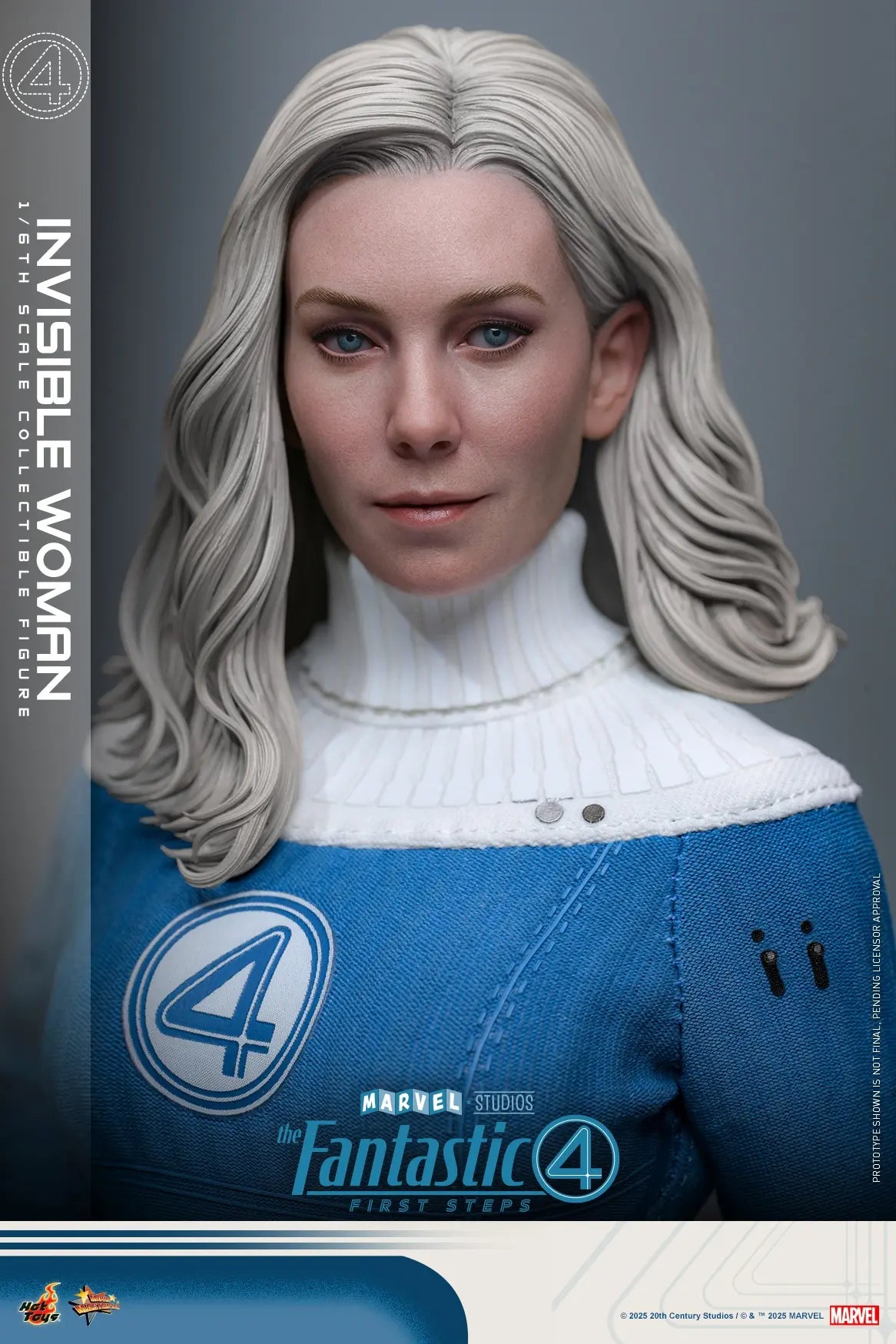 Hottoys - The Fantastic Four: First Steps Invisible Woman and H.E.R.B.I.E. 1/6th scale Collectible Figure Set MMS823 MMS824 (Licensed)
