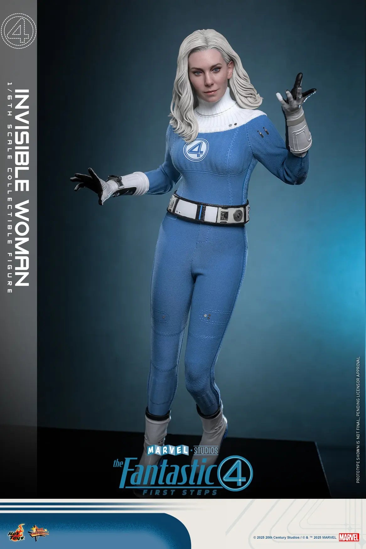 Hottoys - The Fantastic Four: First Steps Invisible Woman and H.E.R.B.I.E. 1/6th scale Collectible Figure Set MMS823 MMS824 (Licensed)