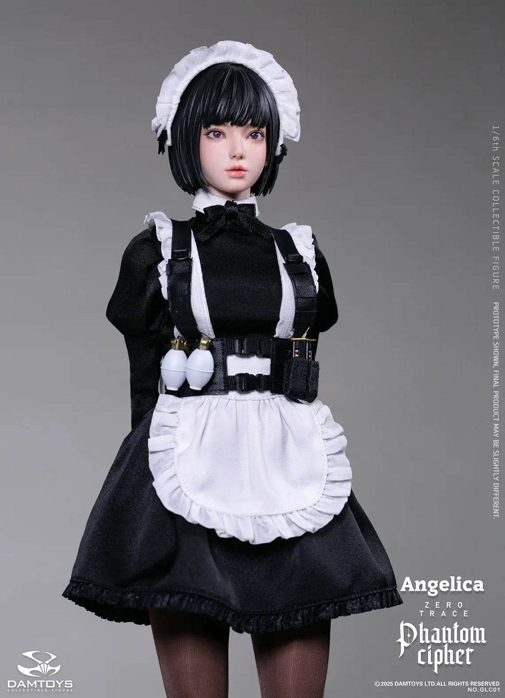 DAMTOYS - 1/6th scale PHANTOM CIPHER: ZERO TRACE ANGELICA Original Story Collectible Figure GLC01 (Licensed)