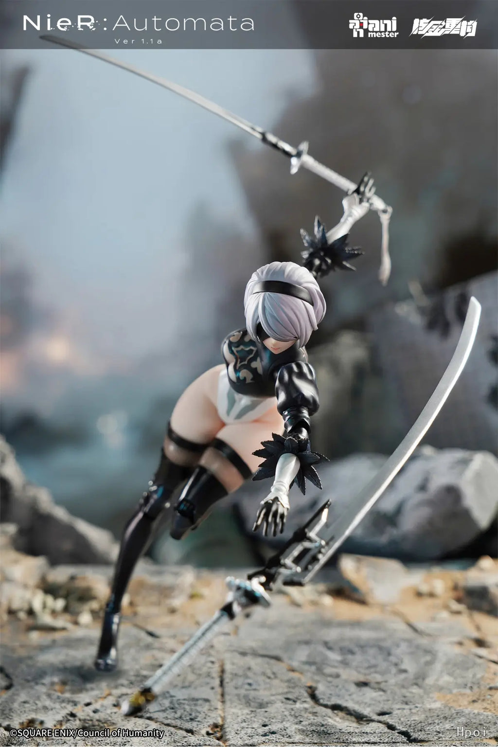AniMester X Nuclear Gold Reconstruction - YoRHa No.2 Type B - 1/9 Scale Action Figure (Licensed)
