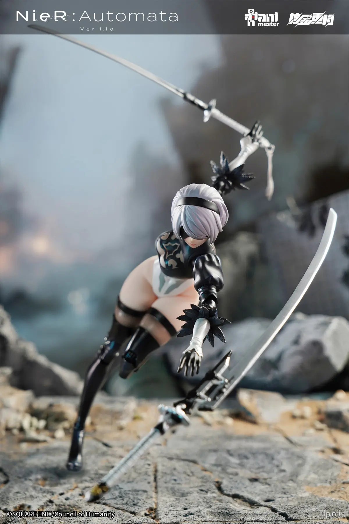 AniMester X Nuclear Gold Reconstruction - YoRHa No.2 Type B - 1/9 Scale Action Figure (Licensed)