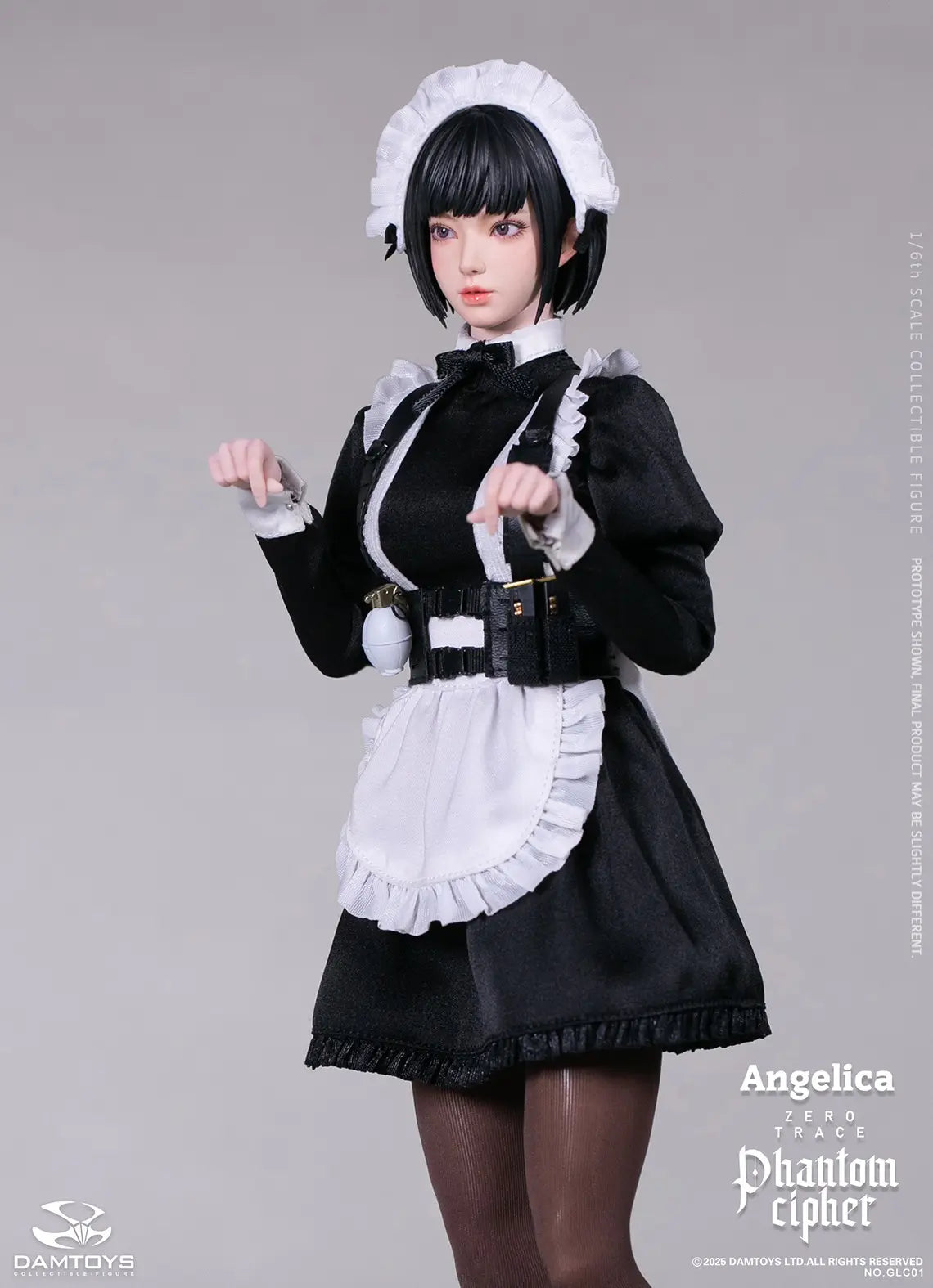 DAMTOYS - 1/6th scale PHANTOM CIPHER: ZERO TRACE ANGELICA Original Story Collectible Figure GLC01 (Licensed)