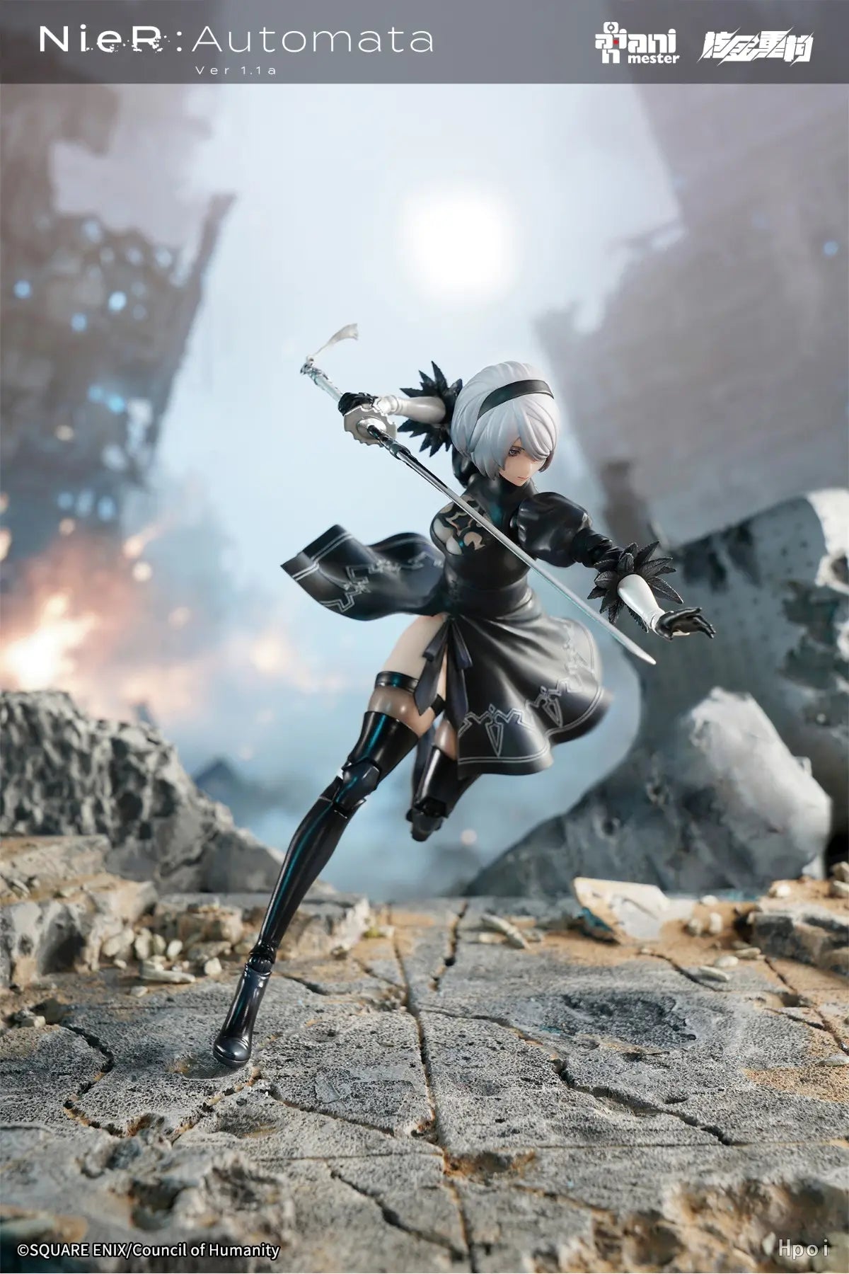 AniMester X Nuclear Gold Reconstruction - YoRHa No.2 Type B - 1/9 Scale Action Figure (Licensed)