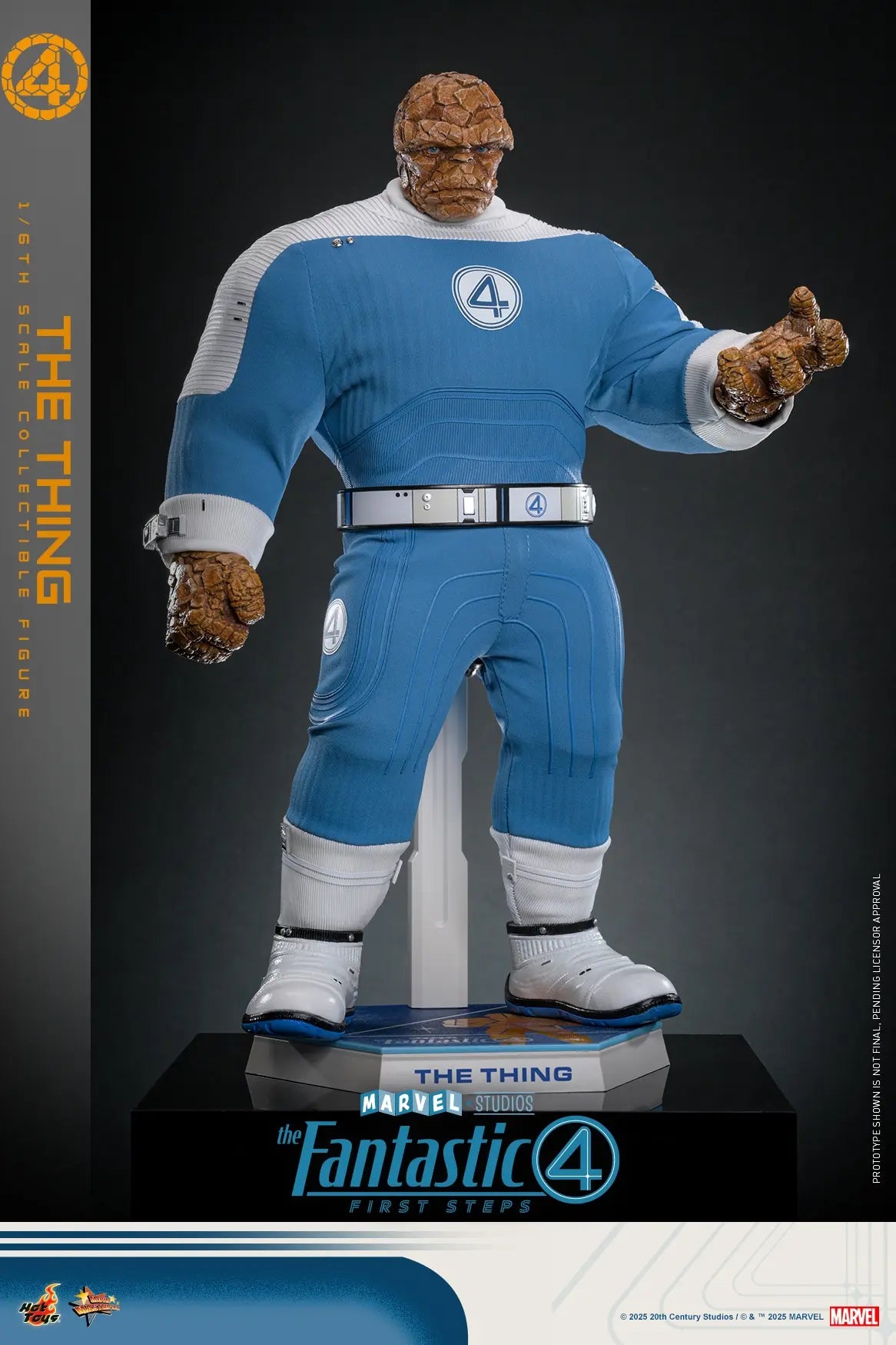 Hottoys - The Fantastic Four: First Steps Galactus Jumbo Sofvi Figure & The Thing 1/6th scale Collectible Figure SMS001J MMS813 (Licensed)