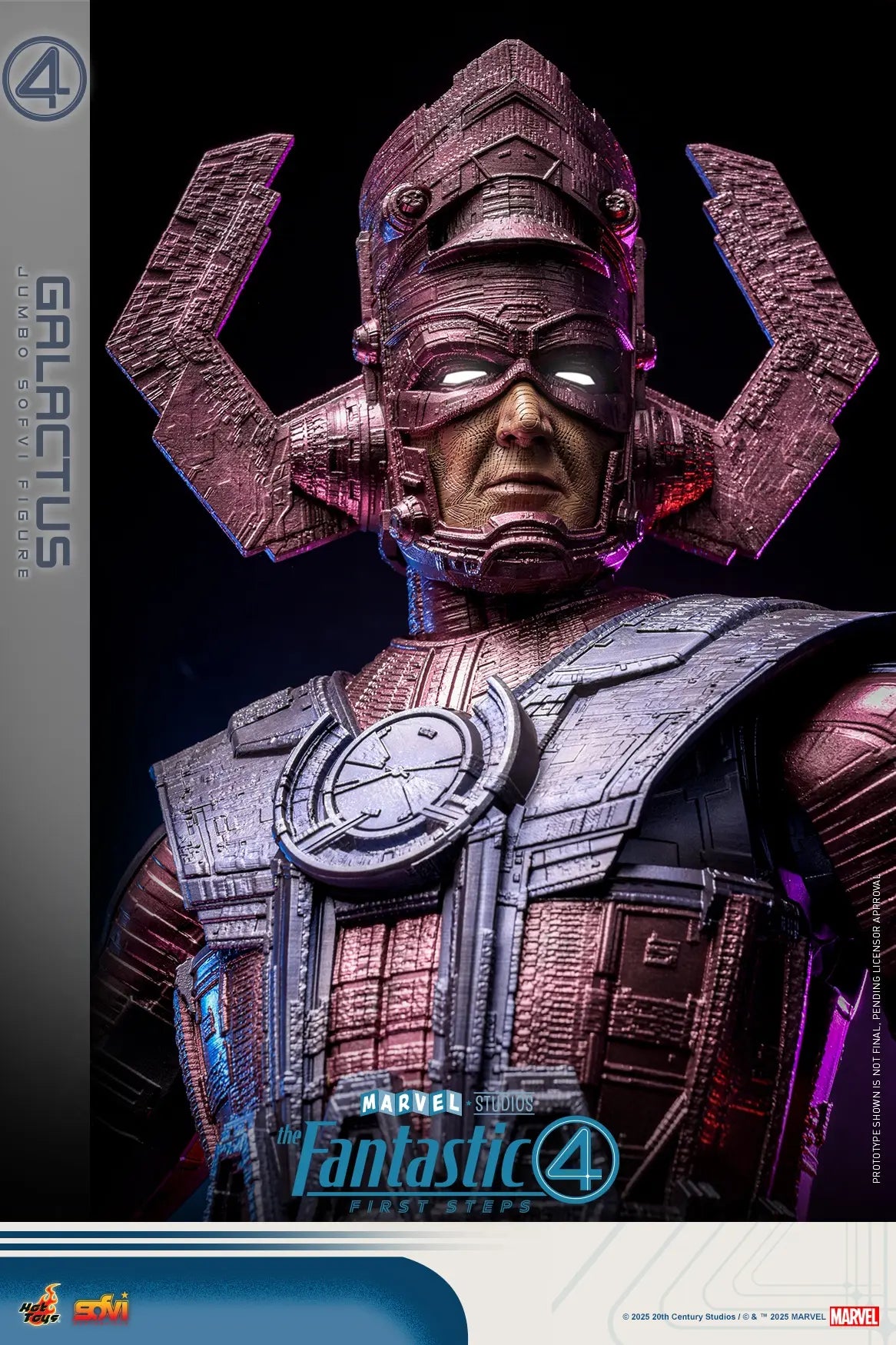 Hottoys - The Fantastic Four: First Steps Galactus Jumbo Sofvi Figure & The Thing 1/6th scale Collectible Figure SMS001J MMS813 (Licensed)