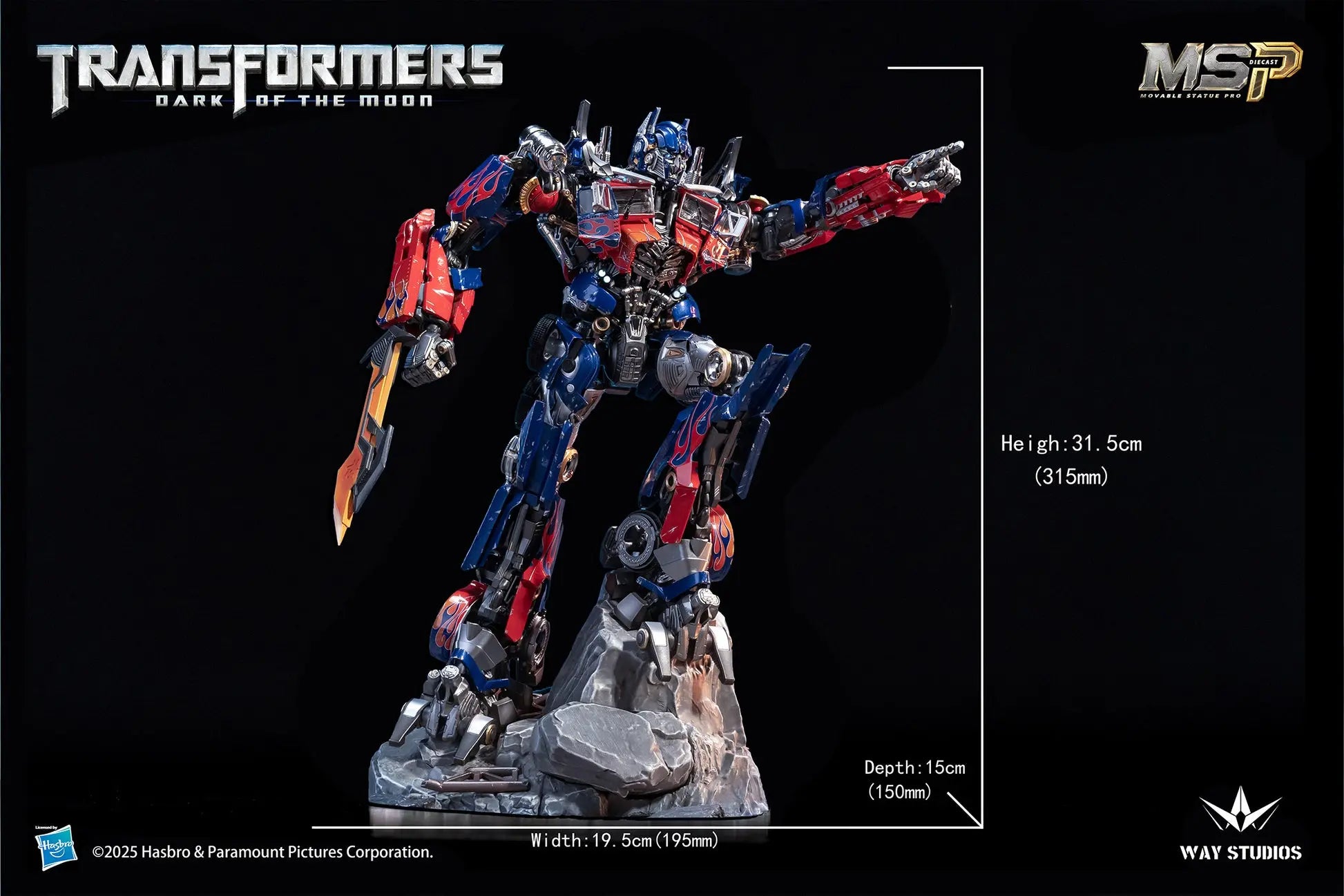WAY Studio - Transformers: Dark of the Moon MSP Series Optimus Prime (Licensed)