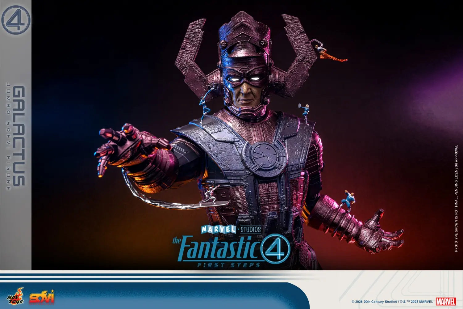 Hottoys - The Fantastic Four: First Steps Galactus Jumbo Sofvi Figure & The Thing 1/6th scale Collectible Figure SMS001J MMS813 (Licensed)