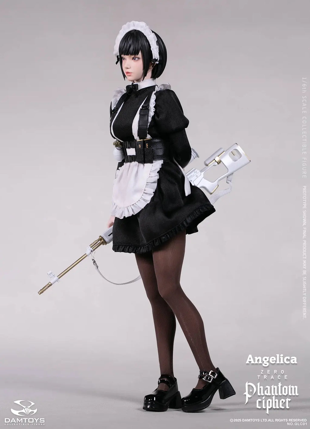 DAMTOYS - 1/6th scale PHANTOM CIPHER: ZERO TRACE ANGELICA Original Story Collectible Figure GLC01 (Licensed)