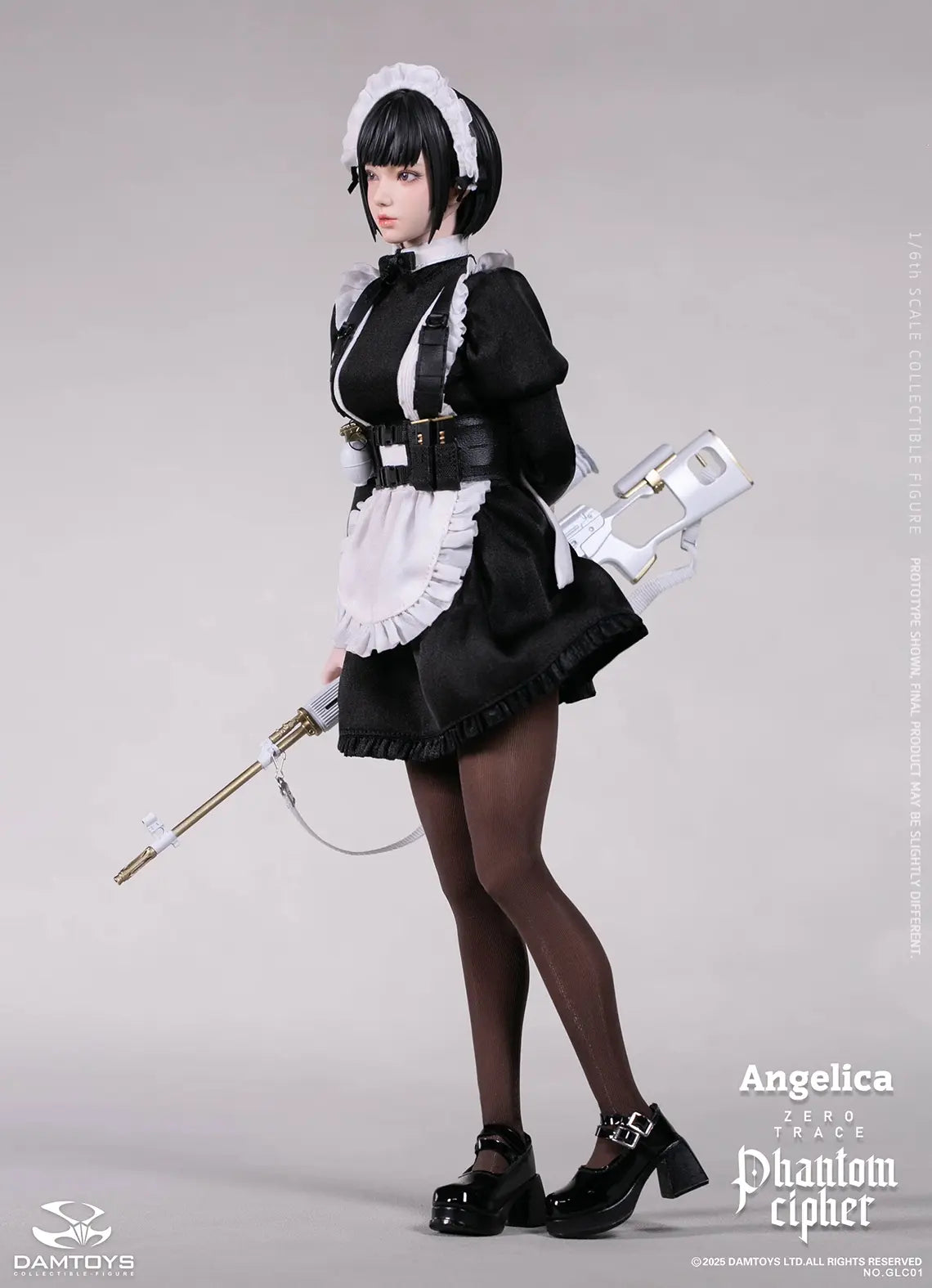 DAMTOYS - 1/6th scale PHANTOM CIPHER: ZERO TRACE ANGELICA Original Story Collectible Figure GLC01 (Licensed)