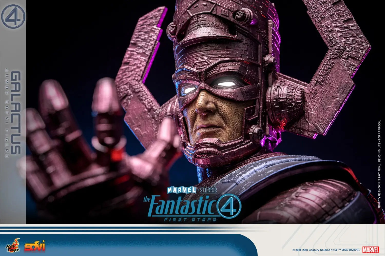 Hottoys - The Fantastic Four: First Steps Galactus Jumbo Sofvi Figure & The Thing 1/6th scale Collectible Figure SMS001J MMS813 (Licensed)