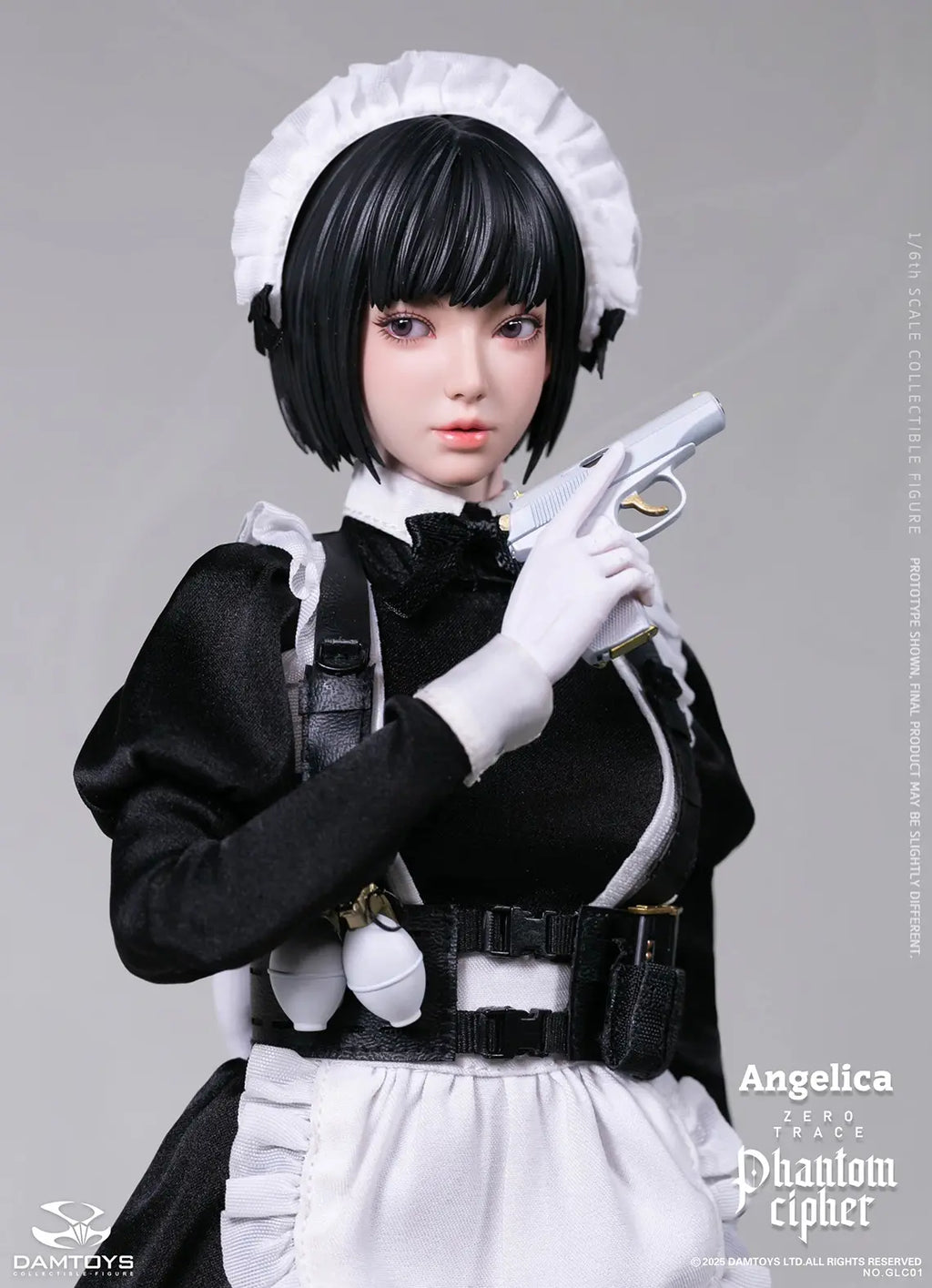 DAMTOYS - 1/6th scale PHANTOM CIPHER: ZERO TRACE ANGELICA Original Story Collectible Figure GLC01 (Licensed)
