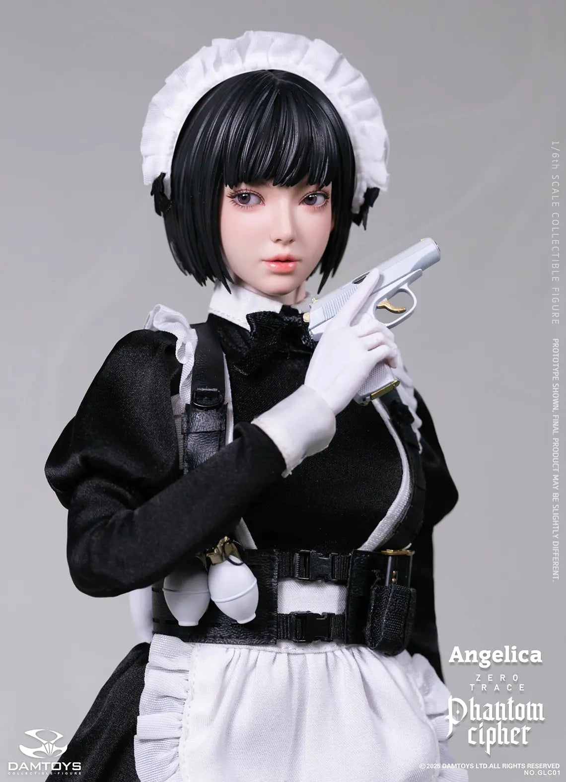 DAMTOYS - 1/6th scale PHANTOM CIPHER: ZERO TRACE ANGELICA Original Story Collectible Figure GLC01 (Licensed)