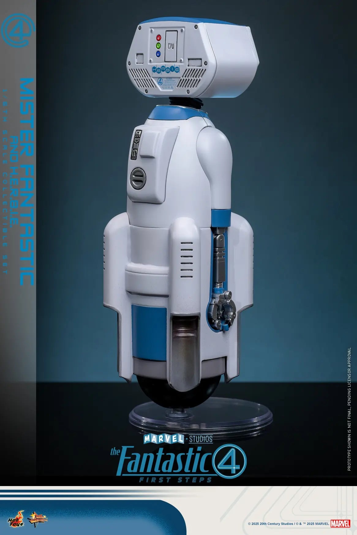 Hottoys - The Fantastic Four: First Steps Invisible Woman and H.E.R.B.I.E. 1/6th scale Collectible Figure Set MMS823 MMS824 (Licensed)