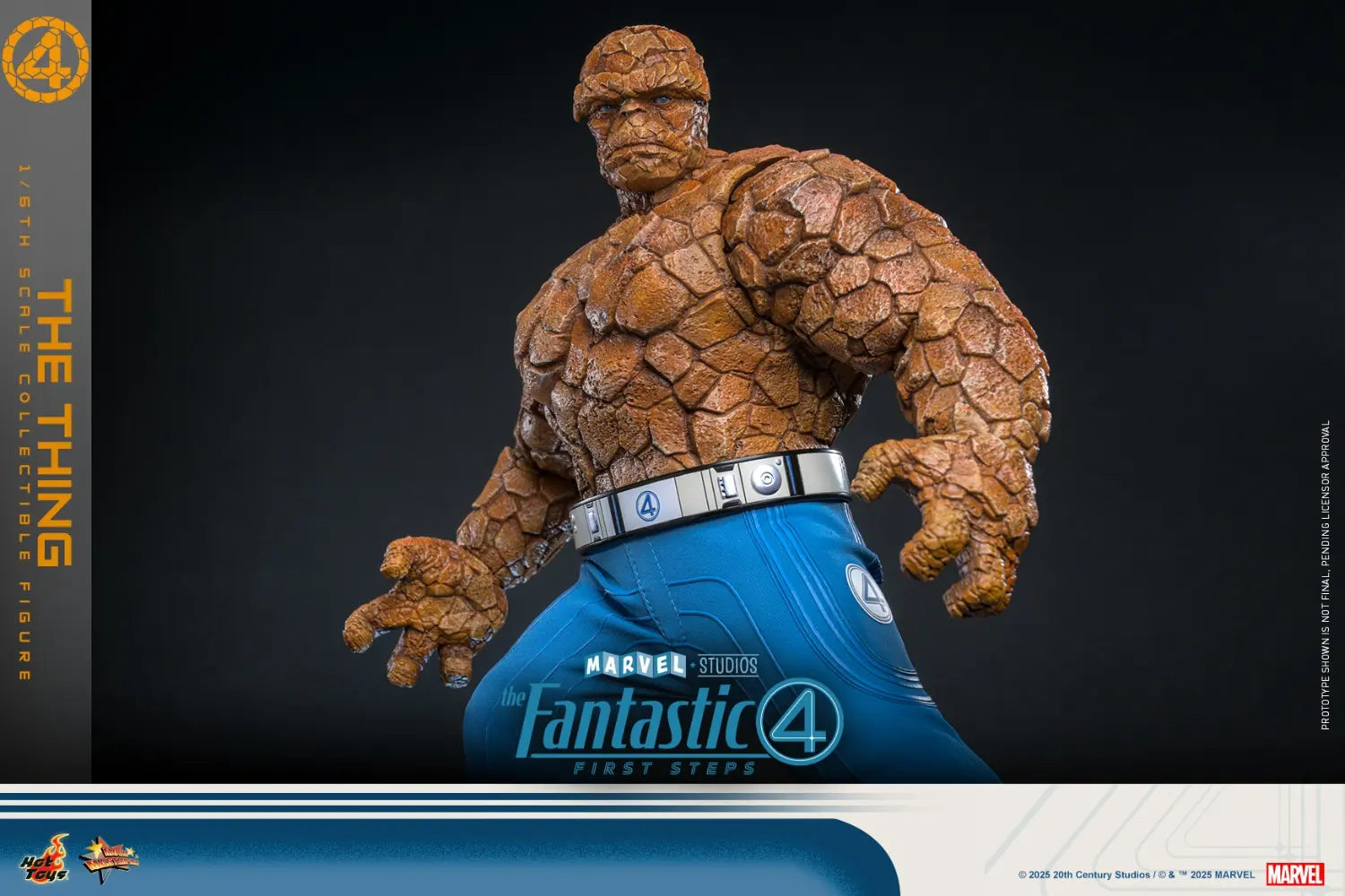 Hottoys - The Fantastic Four: First Steps Galactus Jumbo Sofvi Figure & The Thing 1/6th scale Collectible Figure SMS001J MMS813 (Licensed)