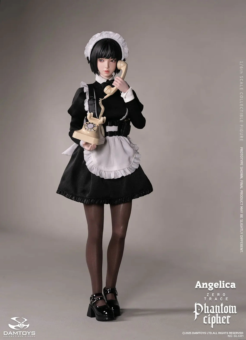 DAMTOYS - 1/6th scale PHANTOM CIPHER: ZERO TRACE ANGELICA Original Story Collectible Figure GLC01 (Licensed)