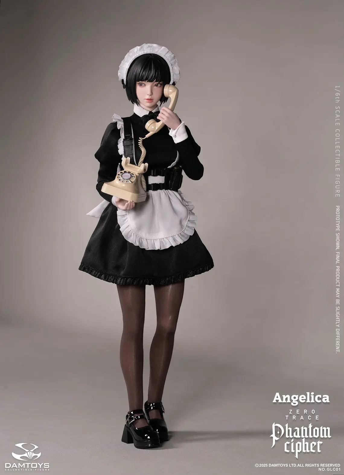 DAMTOYS - 1/6th scale PHANTOM CIPHER: ZERO TRACE ANGELICA Original Story Collectible Figure GLC01 (Licensed)